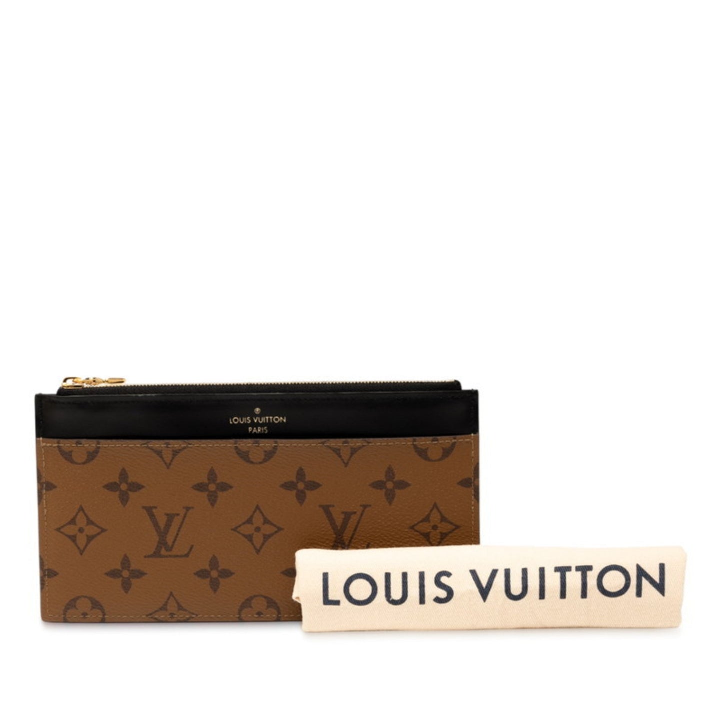 Louis Vuitton Monogram Reverse Slim Purse Long Wallet M80390 Macaron Leather