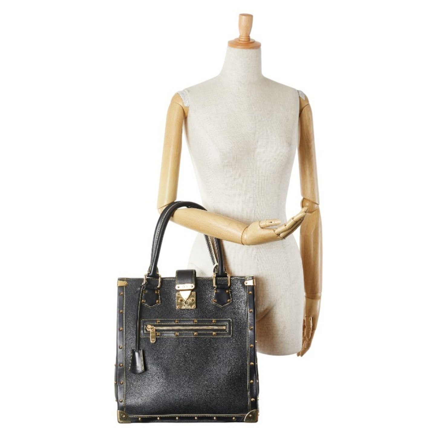 Louis Vuitton Suhali Unprestigeable Handbag Tote Bag M91816 Noir Black Leather