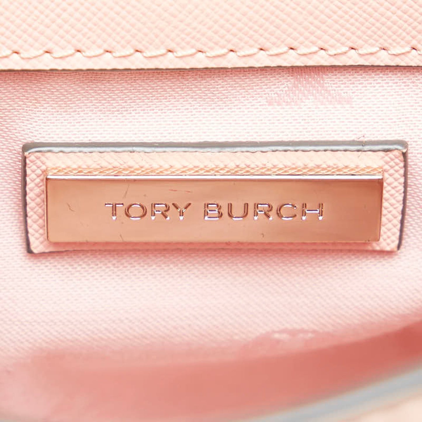 Tory Burch Chain Shoulder Bag Pink Leather