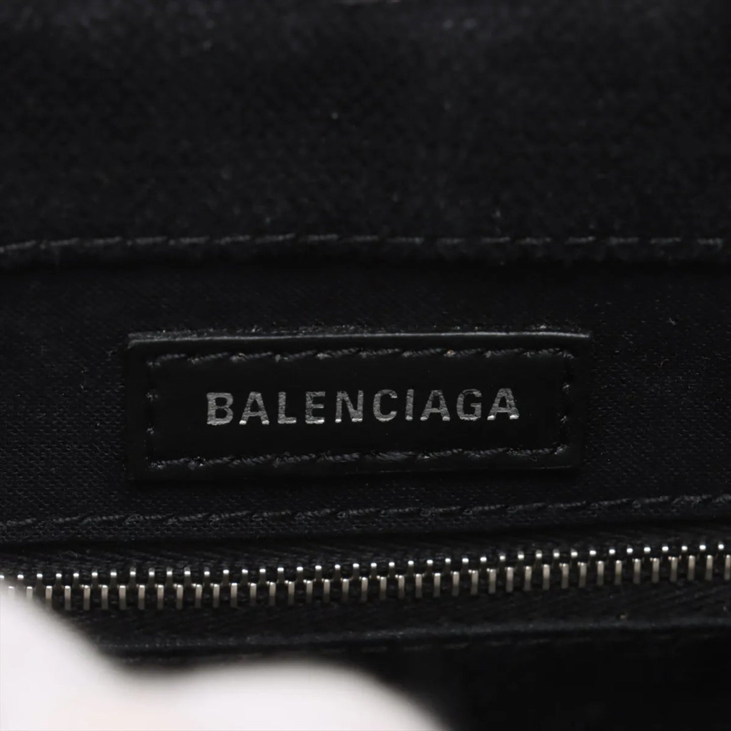 Balenciaga Wave Tote Bag Xs Leather 2-Way Shoulder Bag/Crossbody Handbag 619979 Black Genuine