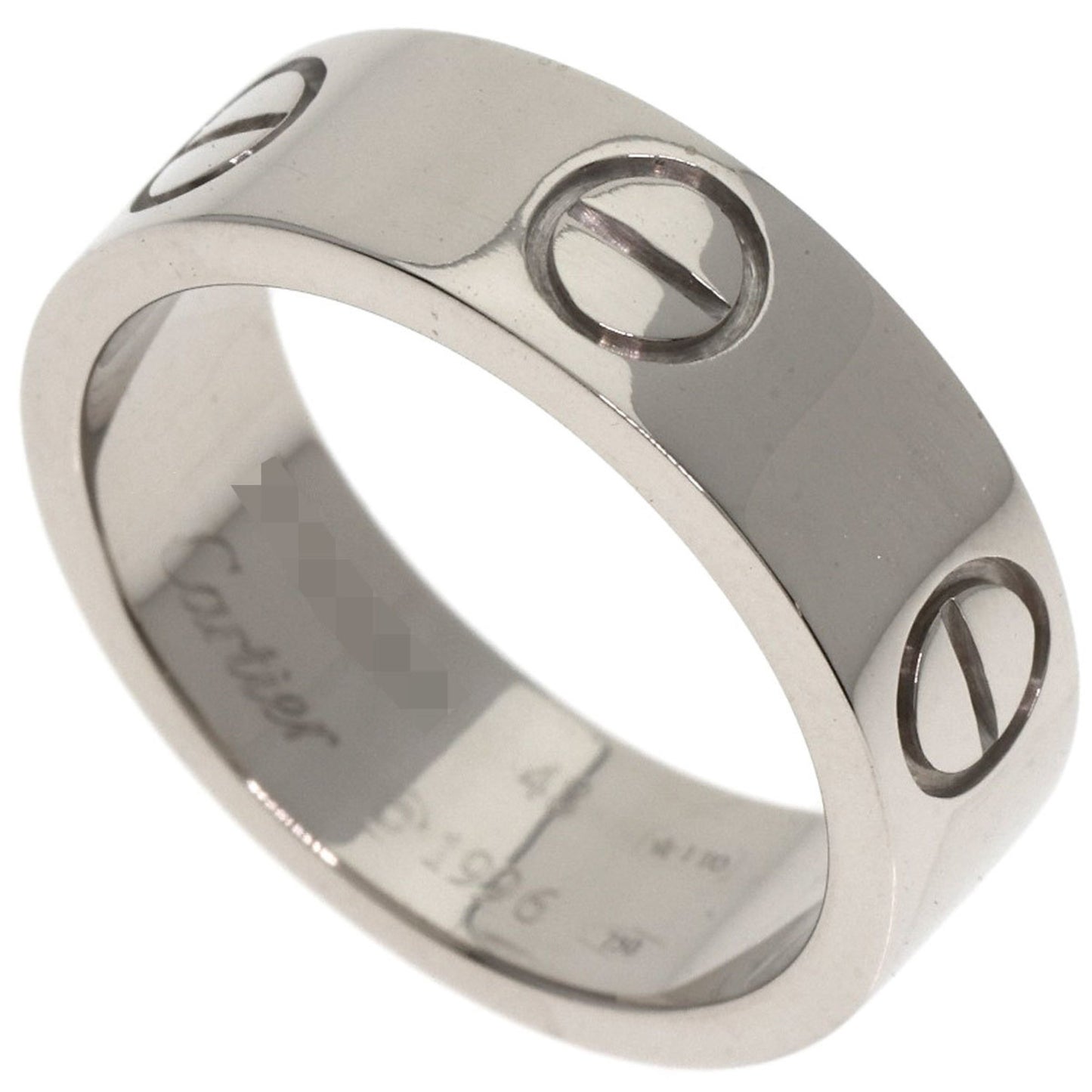 Cartier Love Ring #48 18K White Gold