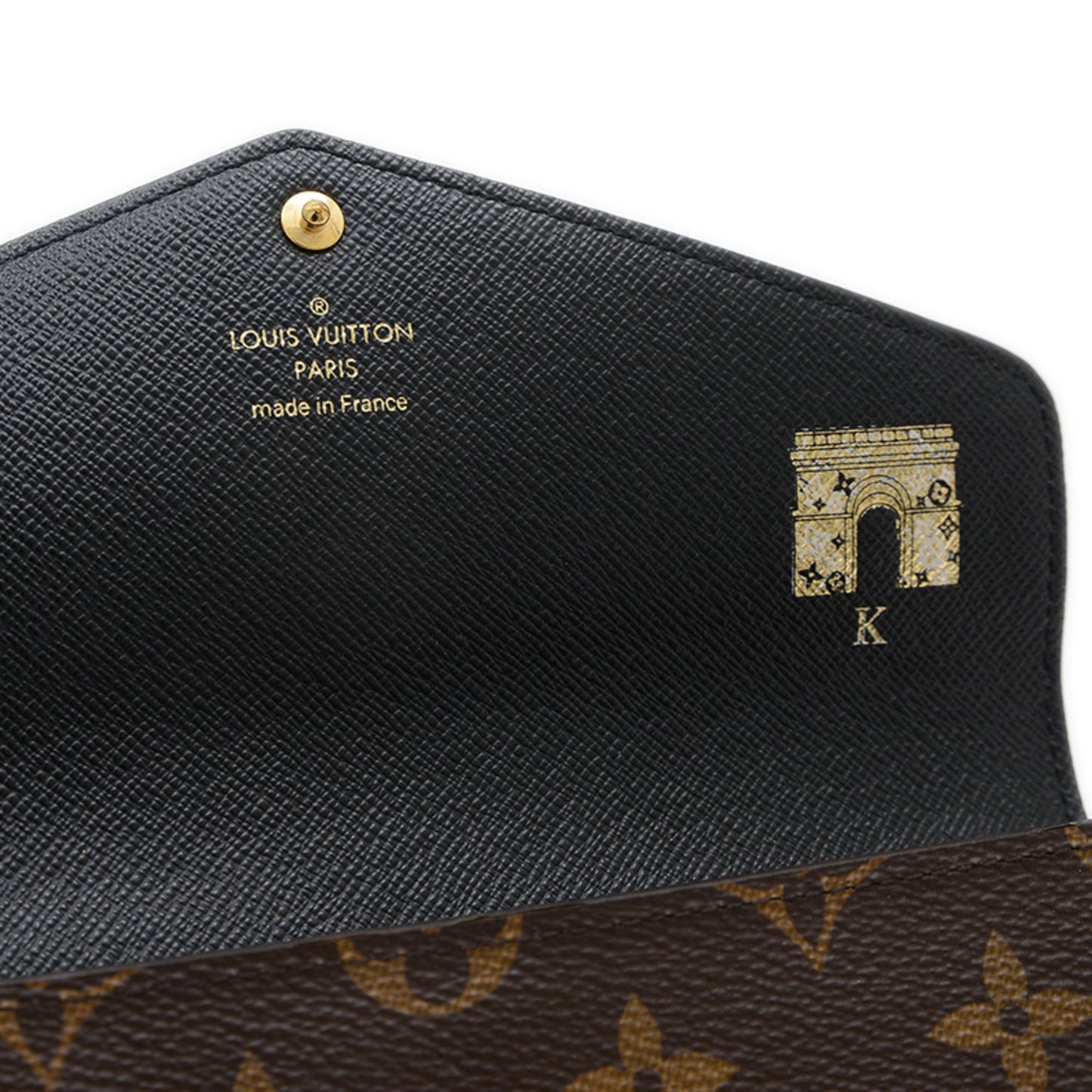 Louis Vuitton Monogram Giant Portefeuille Sarah Long Wallet M80726 Initial