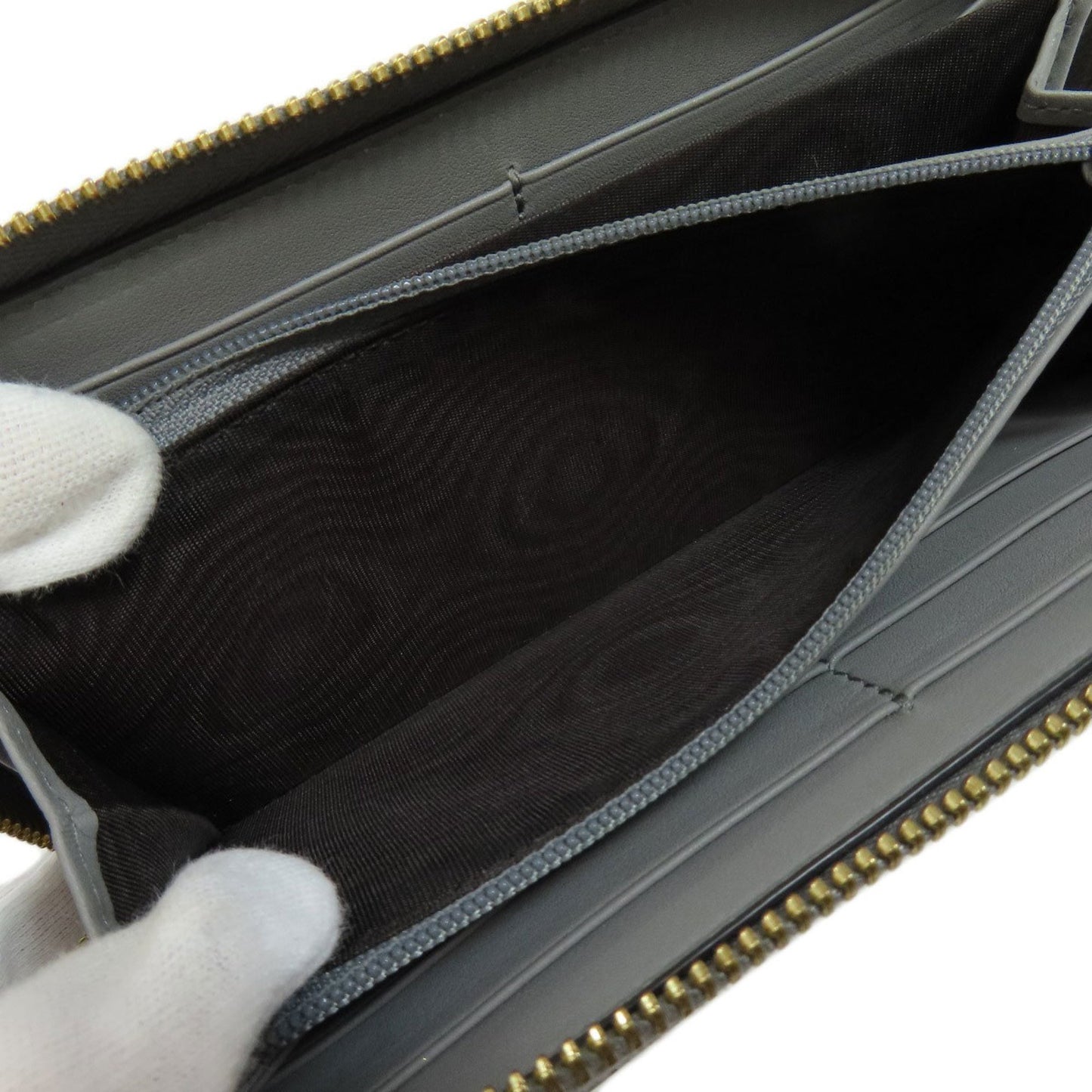Gucci 453158 Bamboo Long Wallet Leather