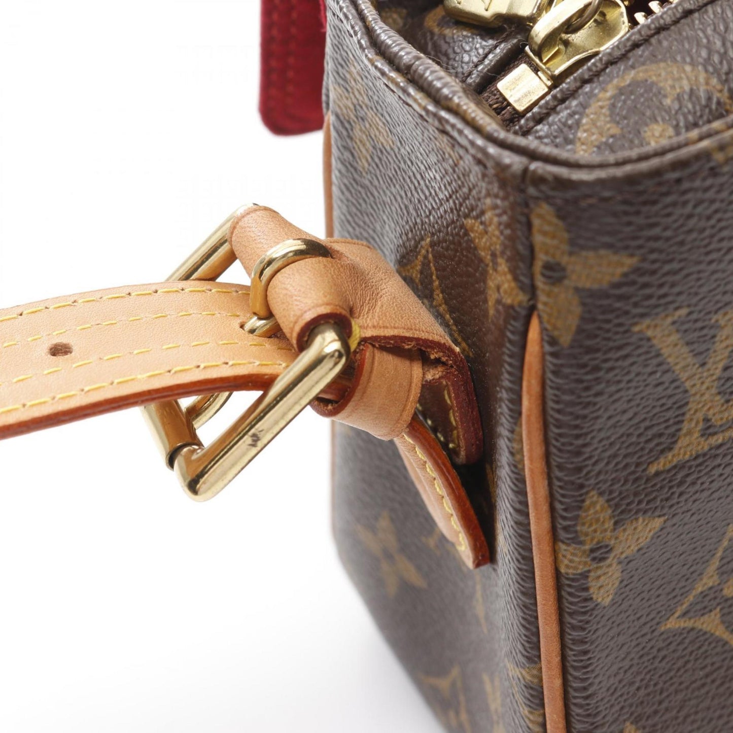 Louis Vuitton Vivacite Mm Shoulder Bag Coated Canvas Leather Monogram