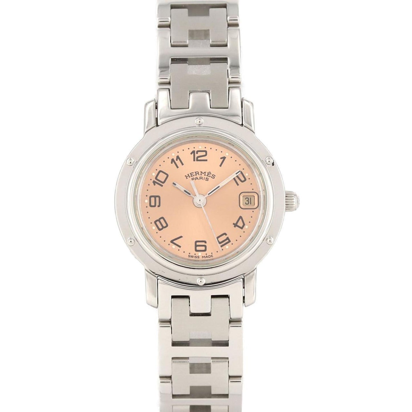 Hermes Clipper Cl4.210 Ss Quartz Watch