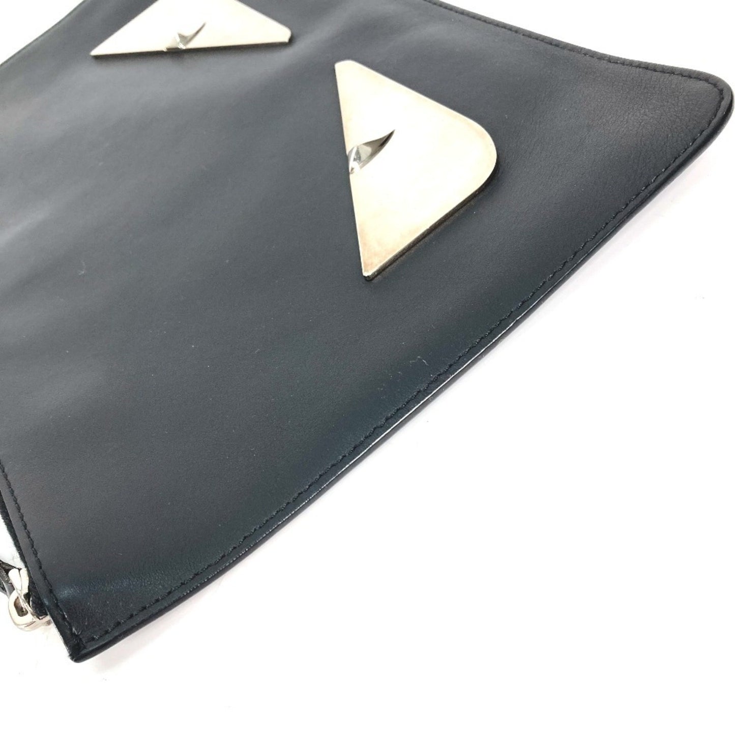 Fendi 7N0078 Monster Bugs Pouch Bag Clutch Leather