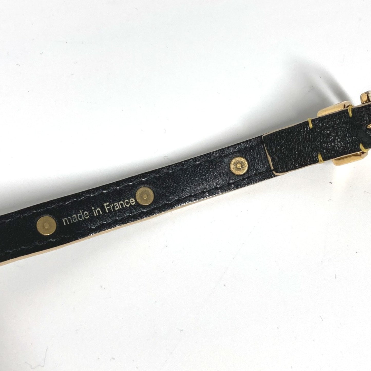 Louis Vuitton M91844 Suhali Studs Accessories Double Bracelet Noir Black