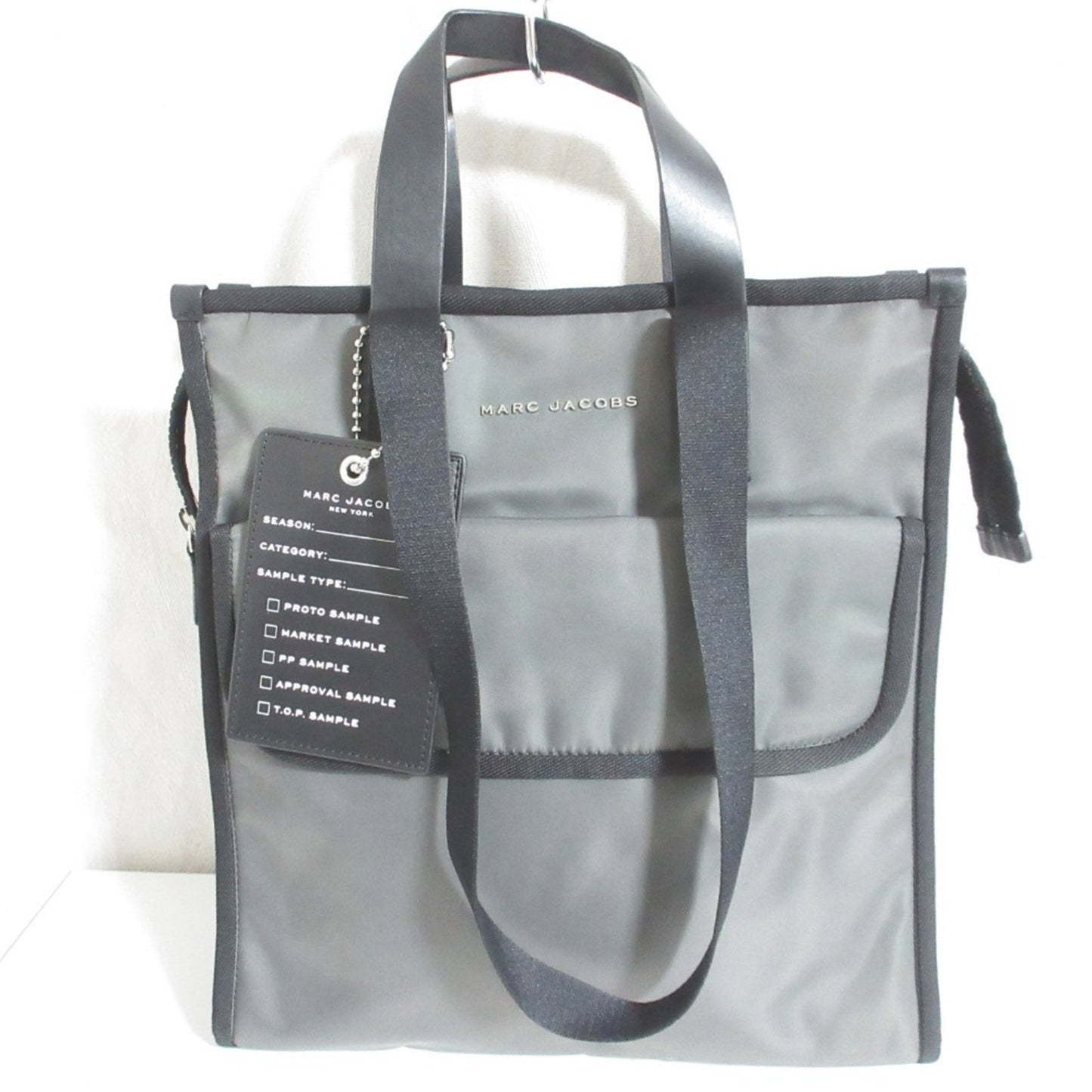 Marc Jacobs Charm Attached 2Way Tote Bag Shoulder Grey