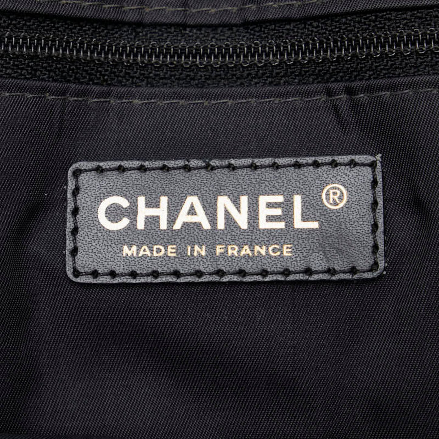 Chanel New Travel Line Tote Mm Bag A15991 Black Nylon Leather