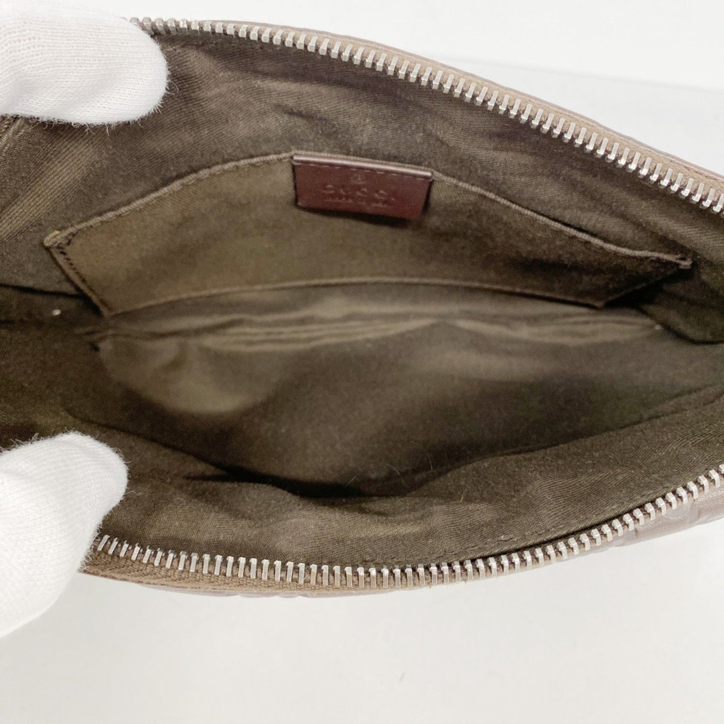 Gucci Waist Bag Guccissima 162916 Leather Brown