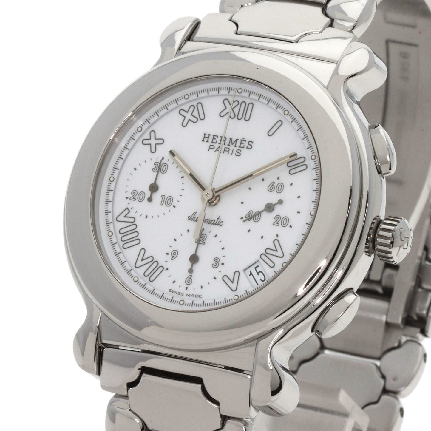 Hermes Kp1.910 Kepler Watch Stainless Steel Ss