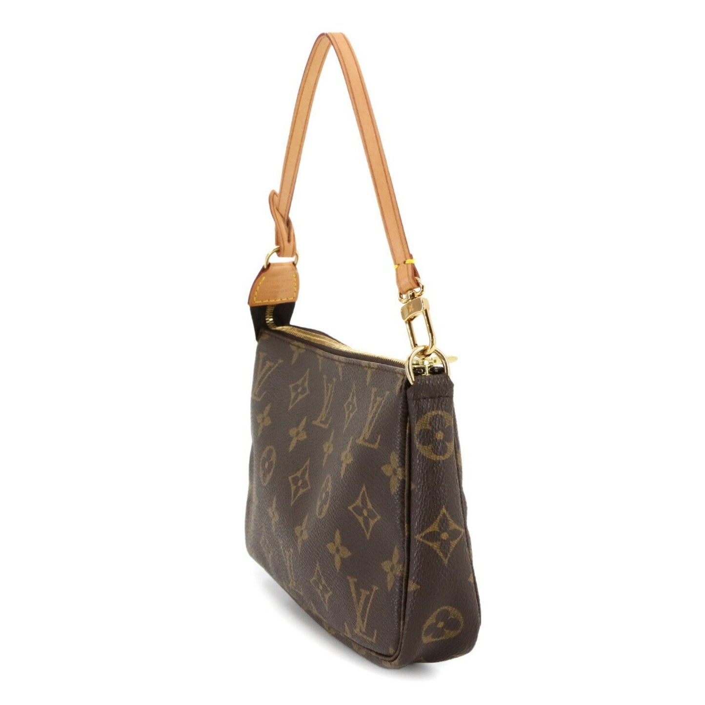 Louis Vuitton Monogram Pochette Accessoires Handbag M51980 Brown