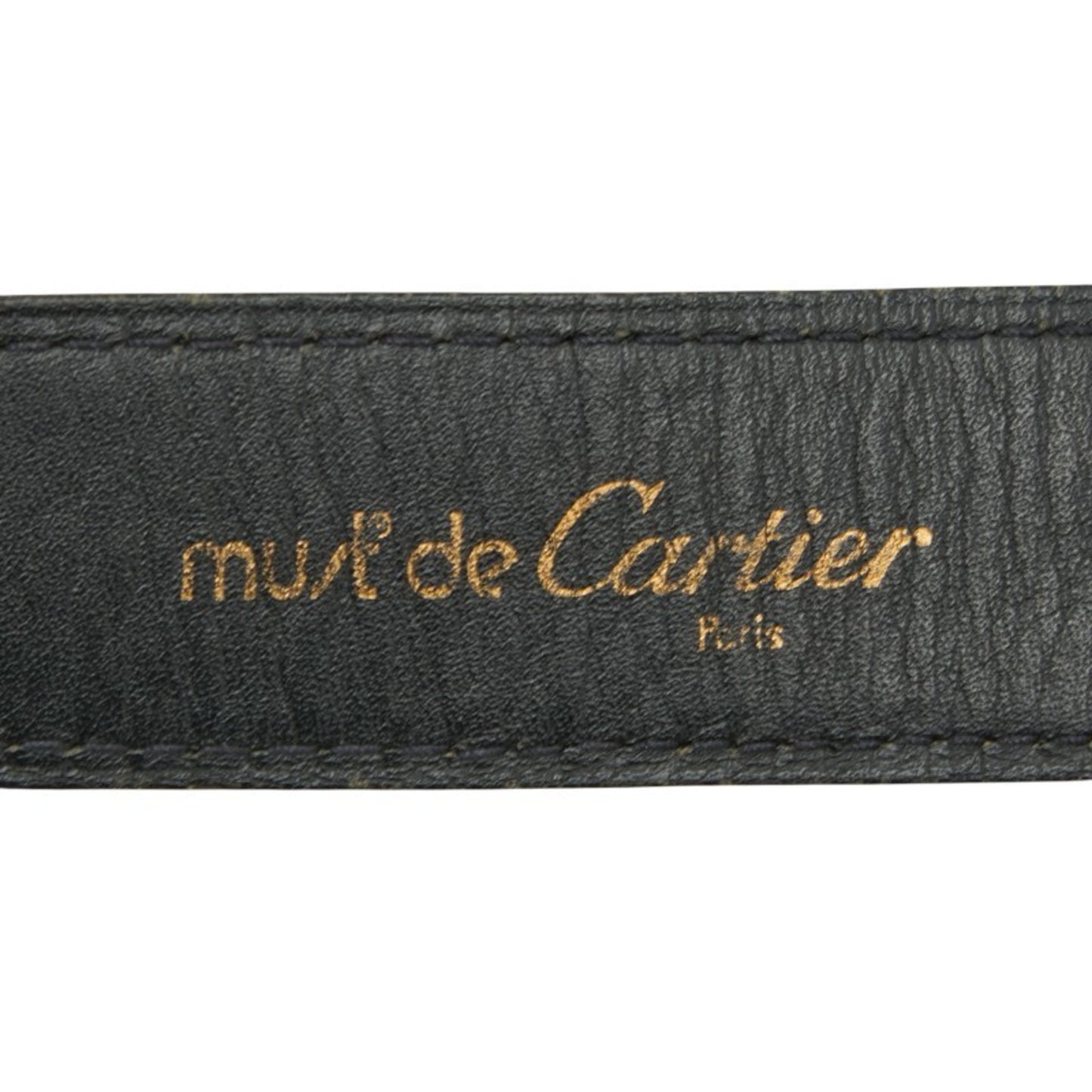 Cartier Santos Belt Black Leather