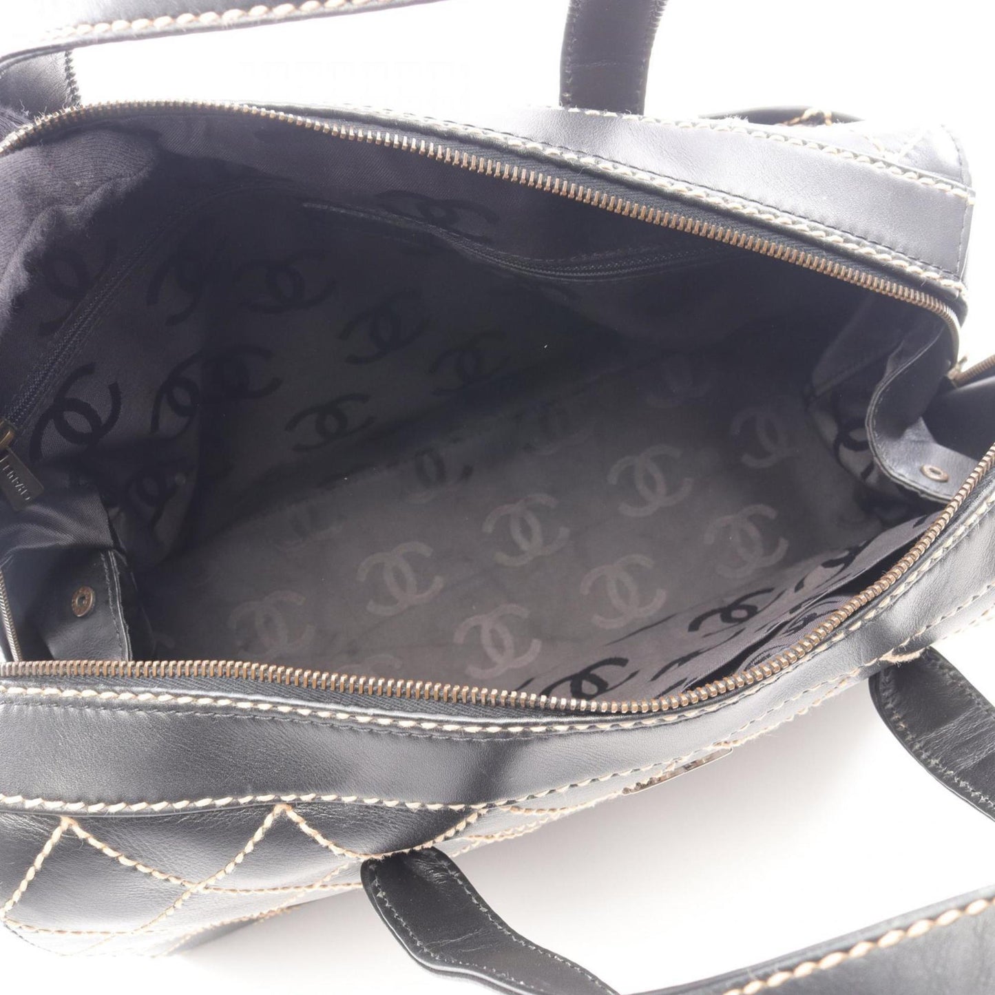 Chanel Wild Stitch Handbag Leather