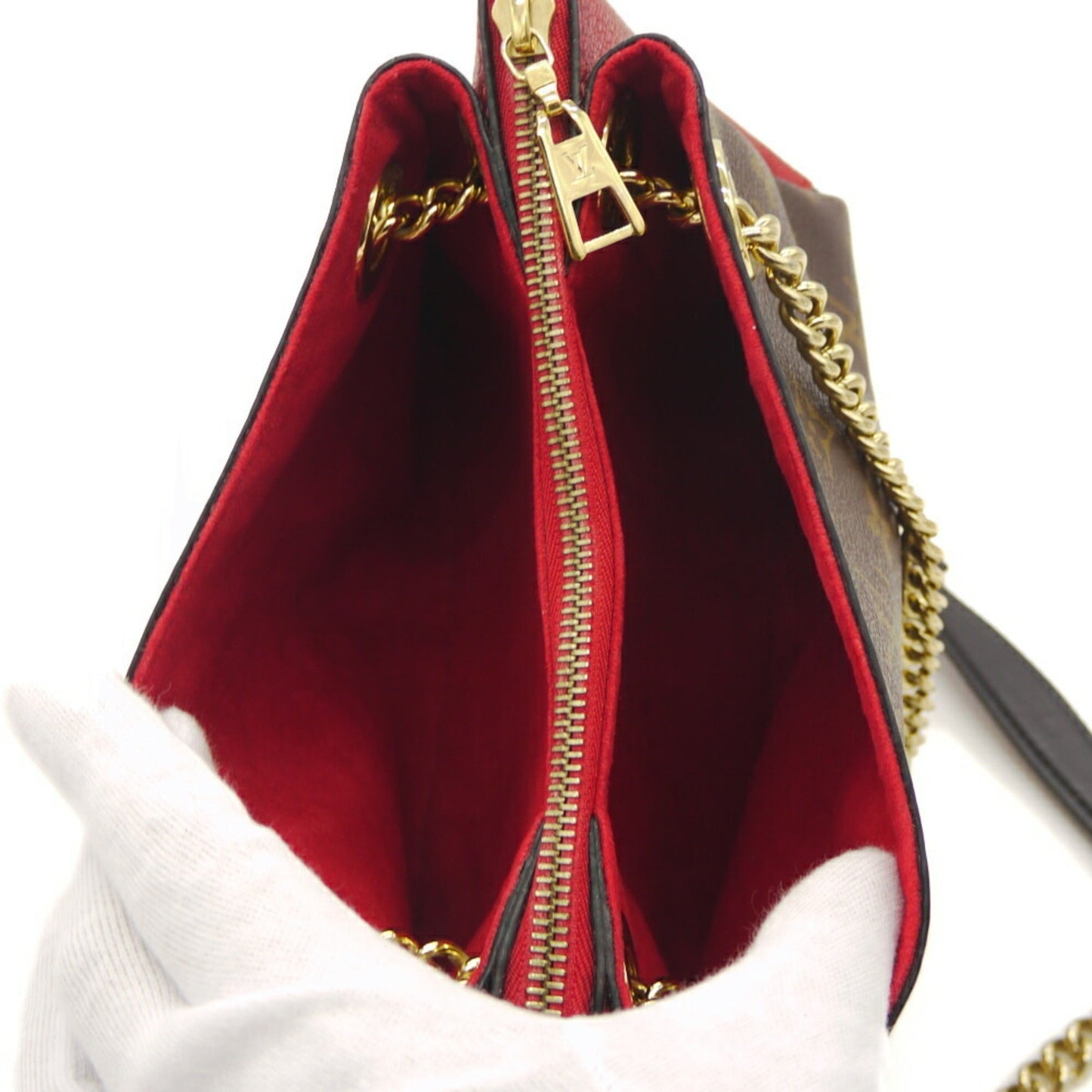 Louis Vuitton Louis Vuitton Surenne Bb Monogram Cerise M43776 Chain Shoulder Bag