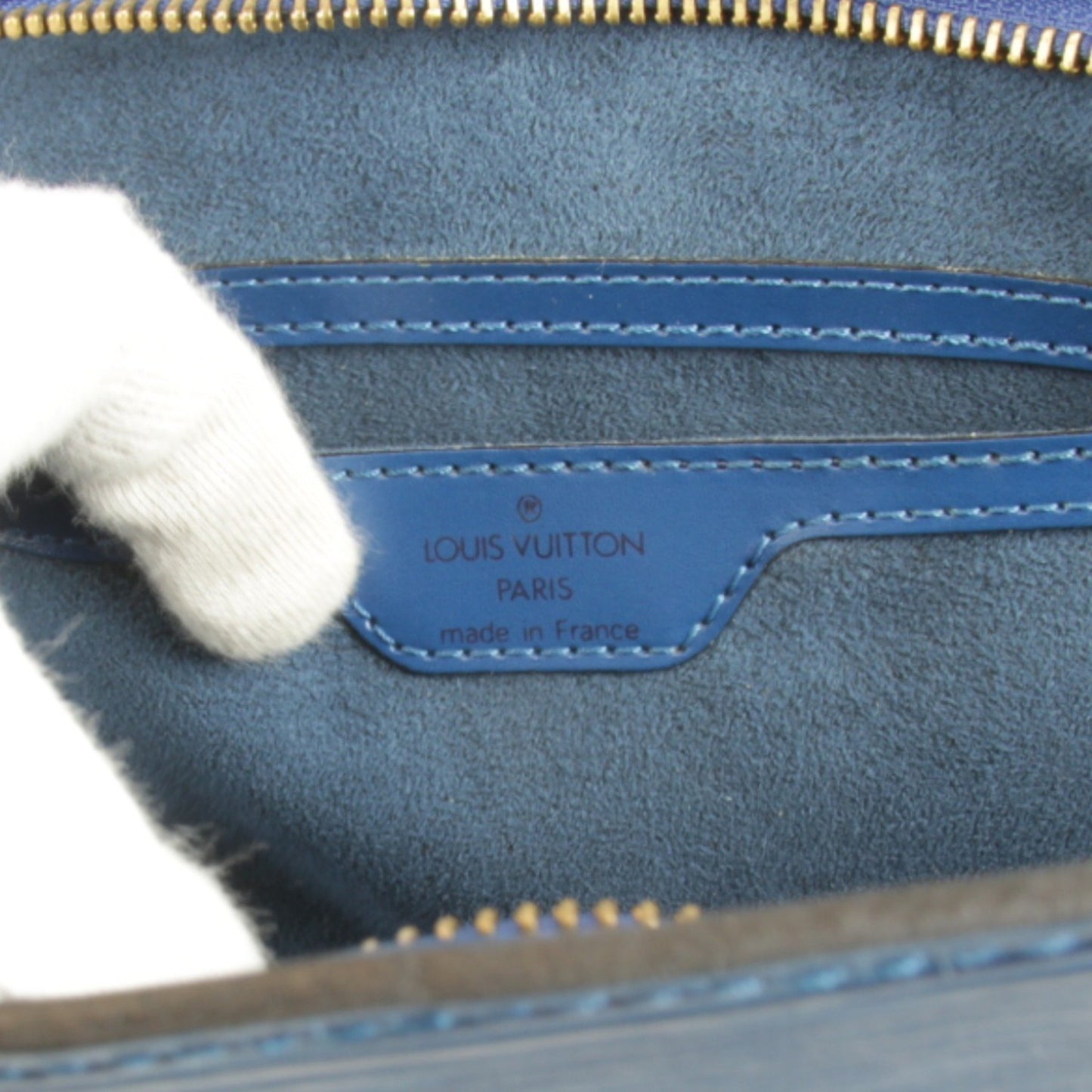 Louis Vuitton Saint Jacques M52265 Handbag Epi Leather Blue