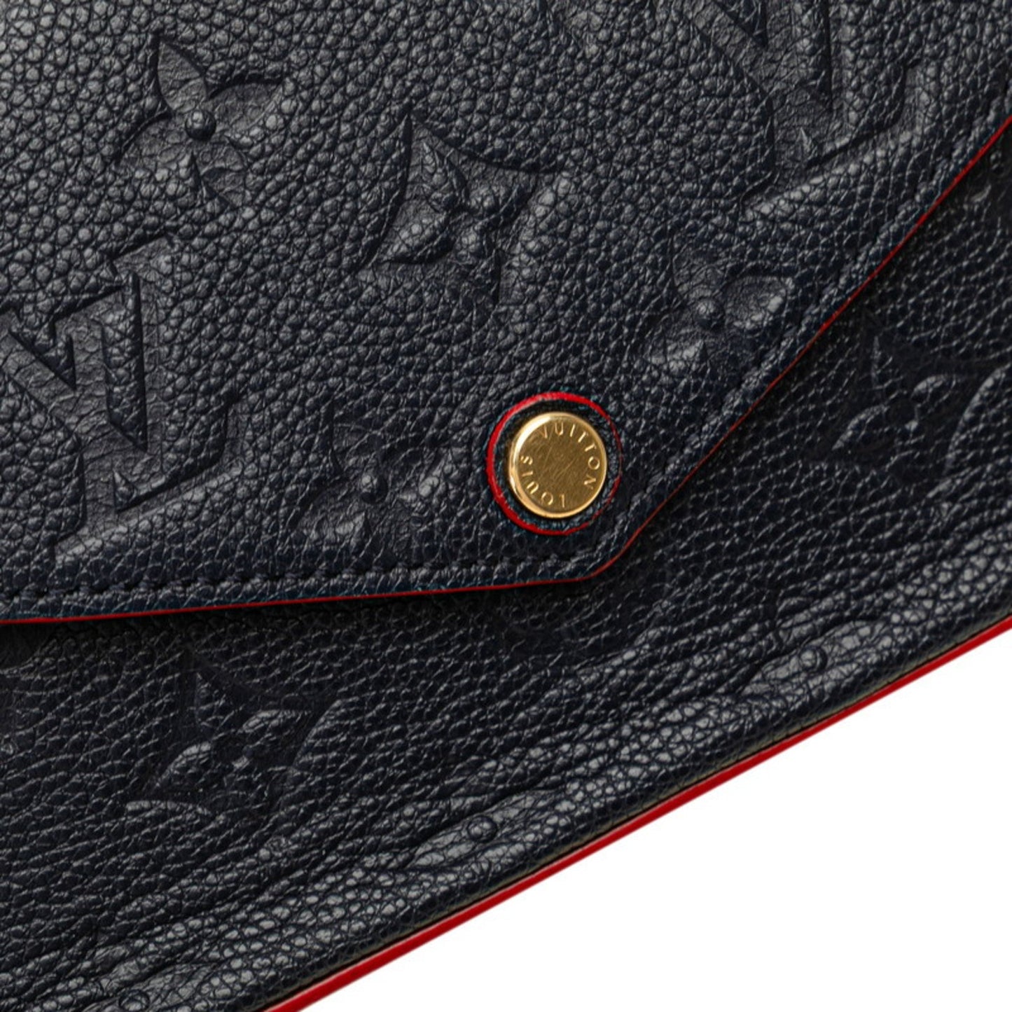 Louis Vuitton Monogram Empreinte Pochette Felicie Crossbody Chain Shoulder Bag M64099 Marine Rouge
