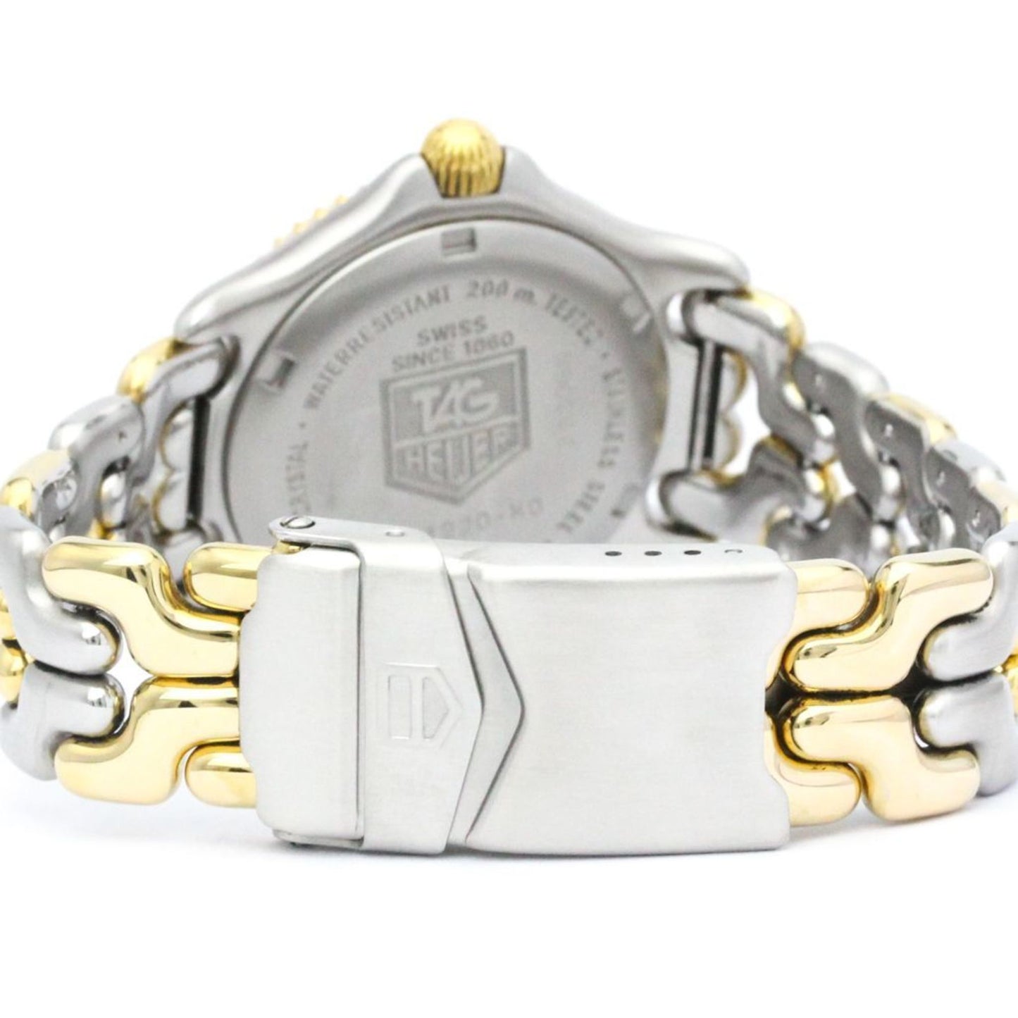 Polished Tag Heuer Sel Professional Gold Plated Steel