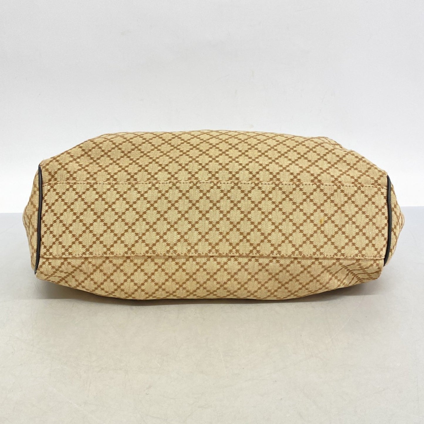 Gucci Diamante Handbag 211944 Canvas Brown Black