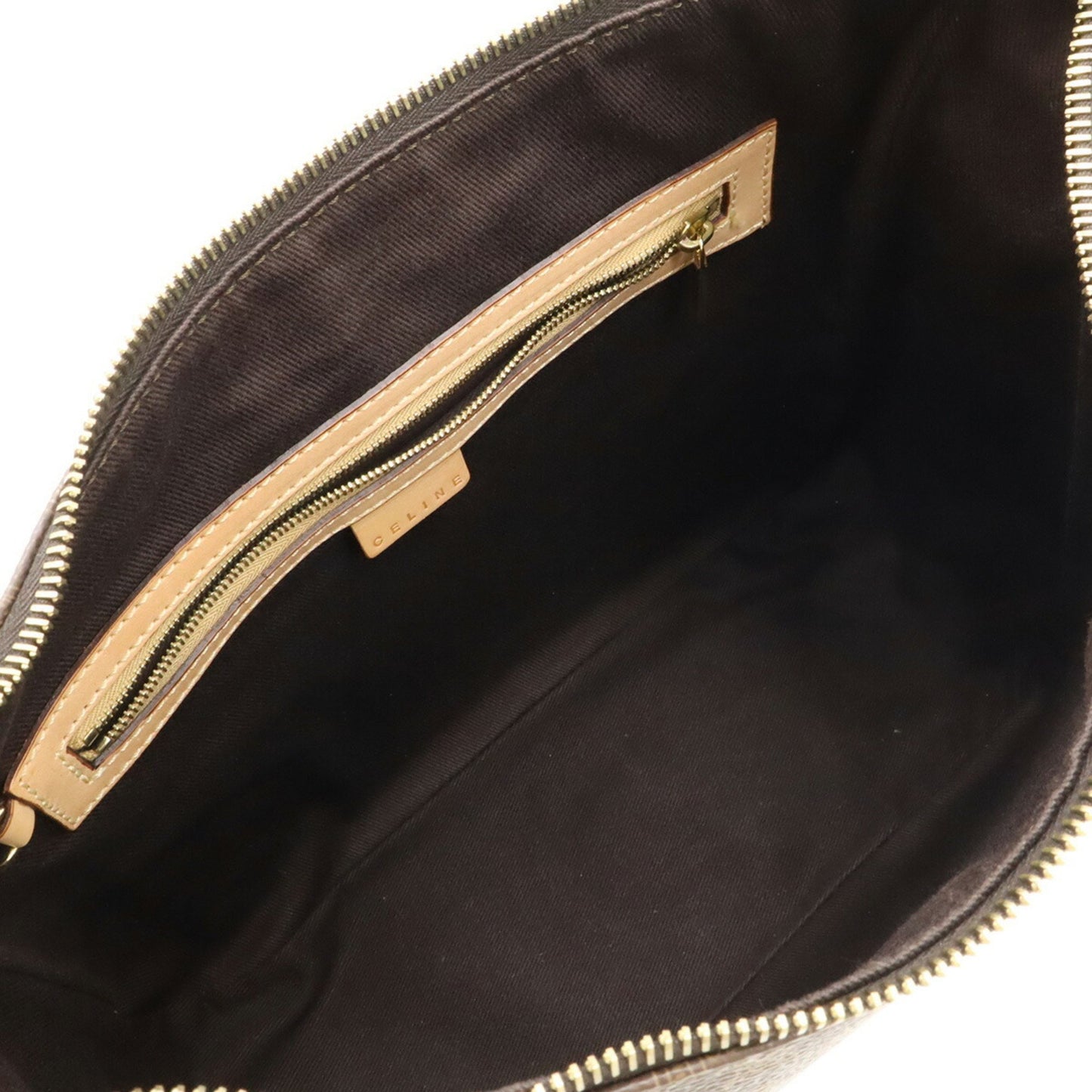 Celine Macadam Shoulder Bag In Pvc And Leather