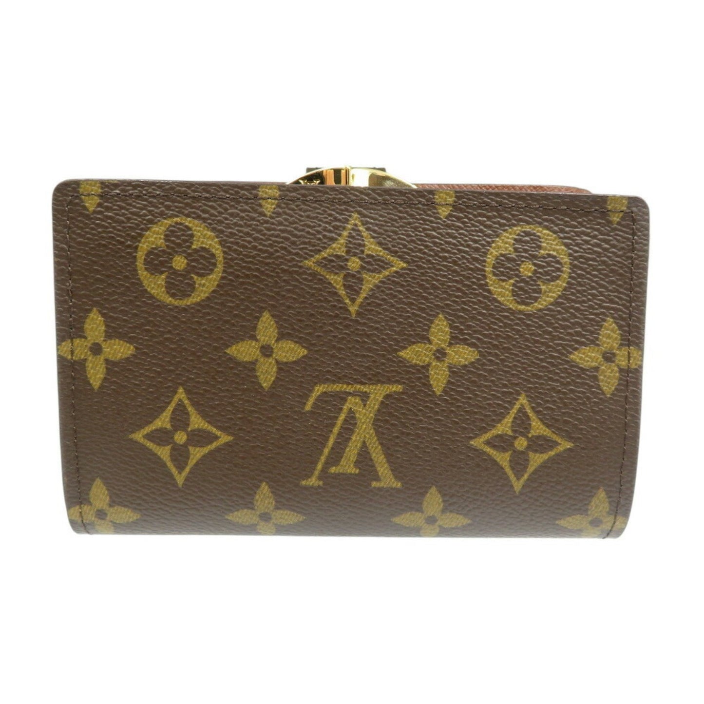 Louis Vuitton Monogram Portefeuille Viennese M61674 Canvas Brown Bi-Fold Long Wallet 1098Louis