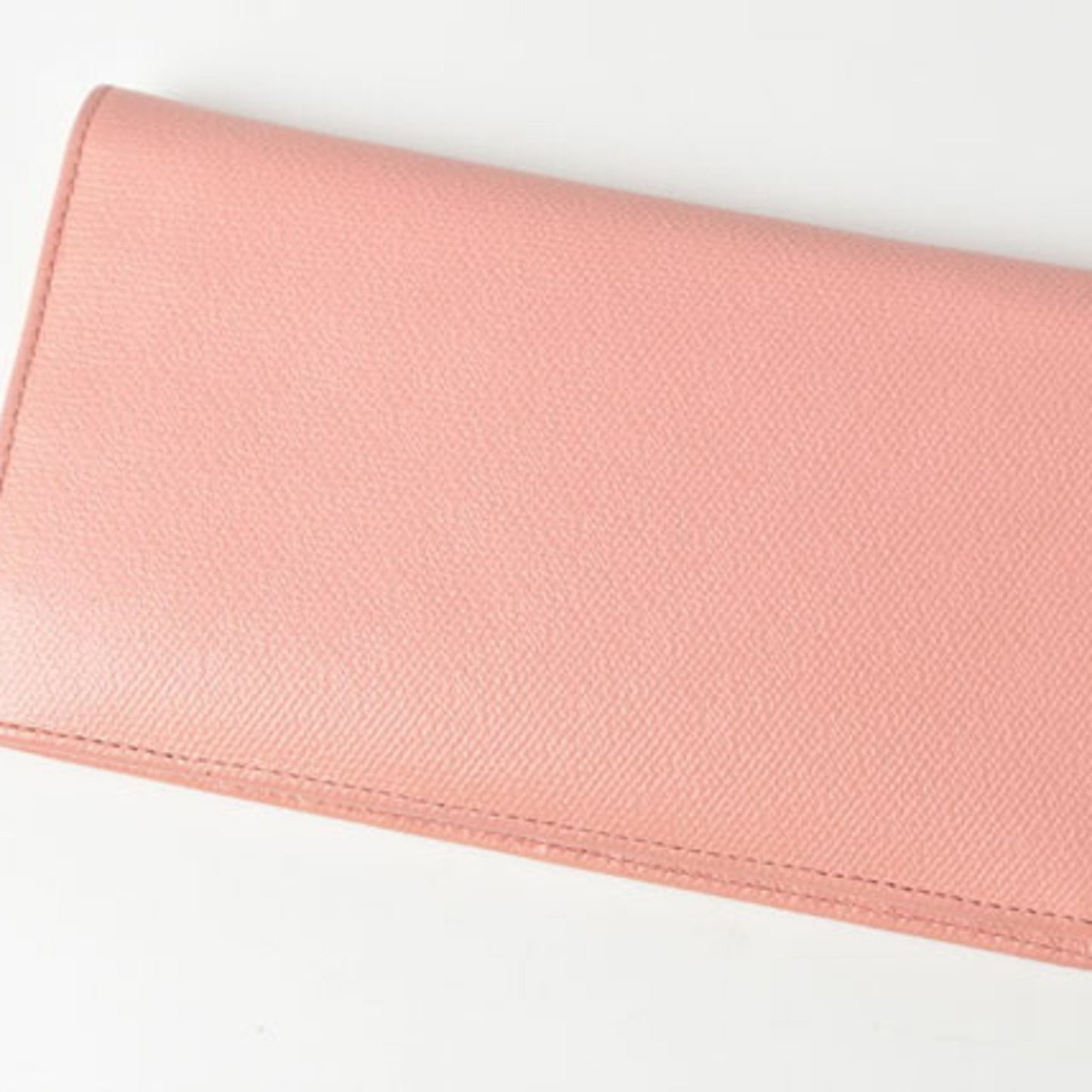 Chanel Wallet Long Here Mark Button Motif Leather Rose A20904