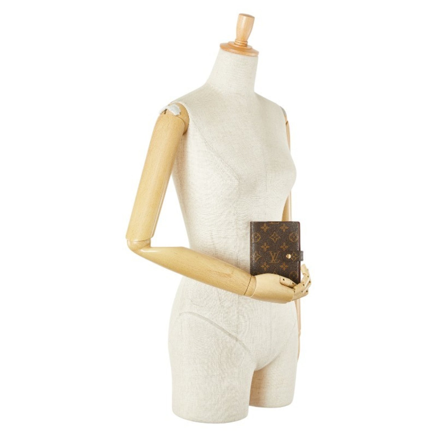 Louis Vuitton Monogram Agenda Pm Notebook Cover R20005 Brown Leather