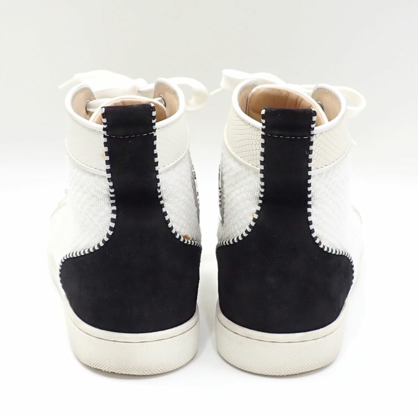 Christian Louboutin Men'S High-Top Leather Sneakers