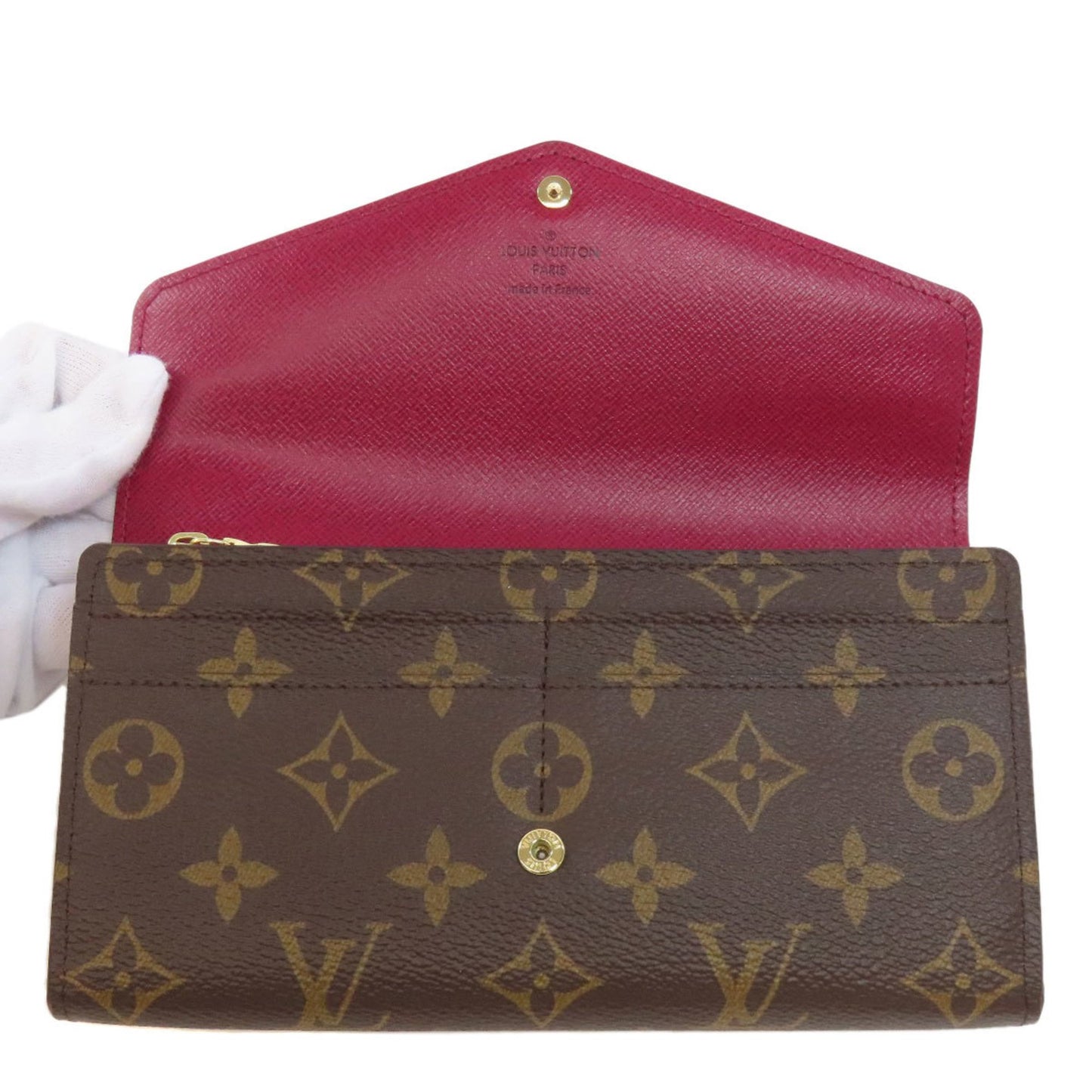 Louis Vuitton M62234 Portefeuille Sarah Long Wallet Monogram Canvas