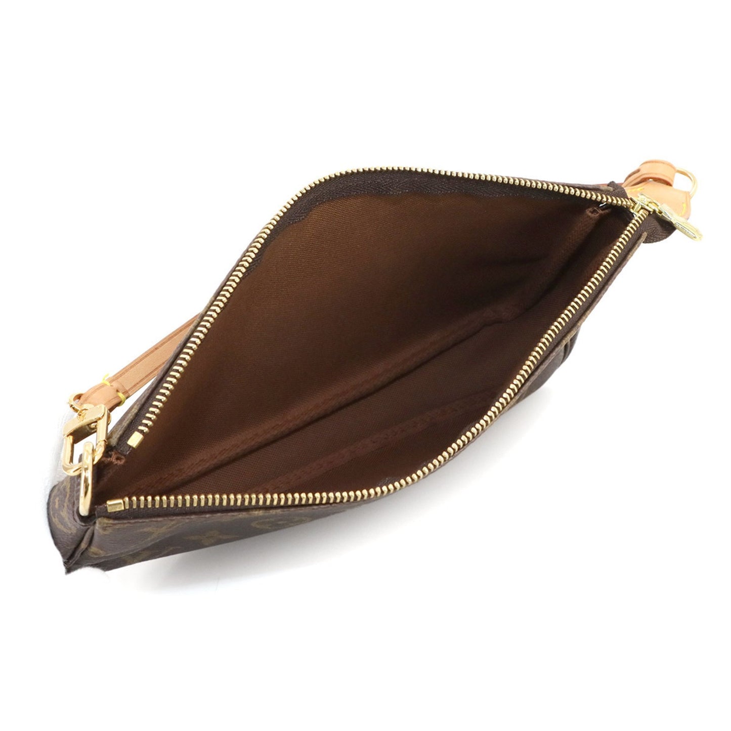 Louis Vuitton Monogram Pochette Accessoires Handbag M51980 Brown