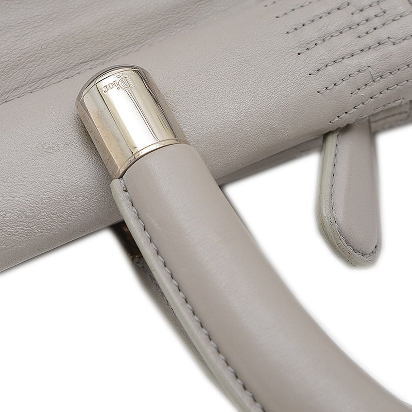 Christian Dior Dior Karenina Handbag Leather Grey