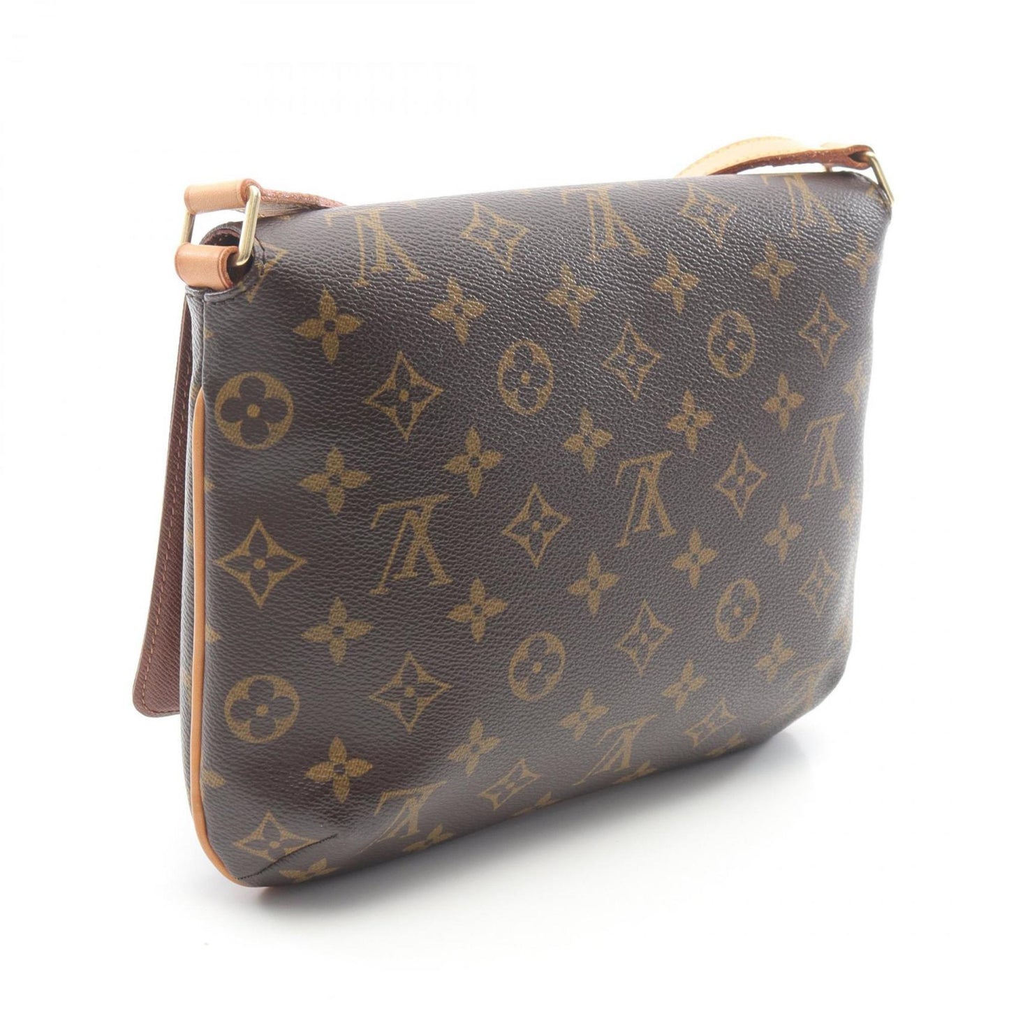 Louis Vuitton Musette Tango Long Strap Monogram Shoulder Bag Coated Canvas Leather