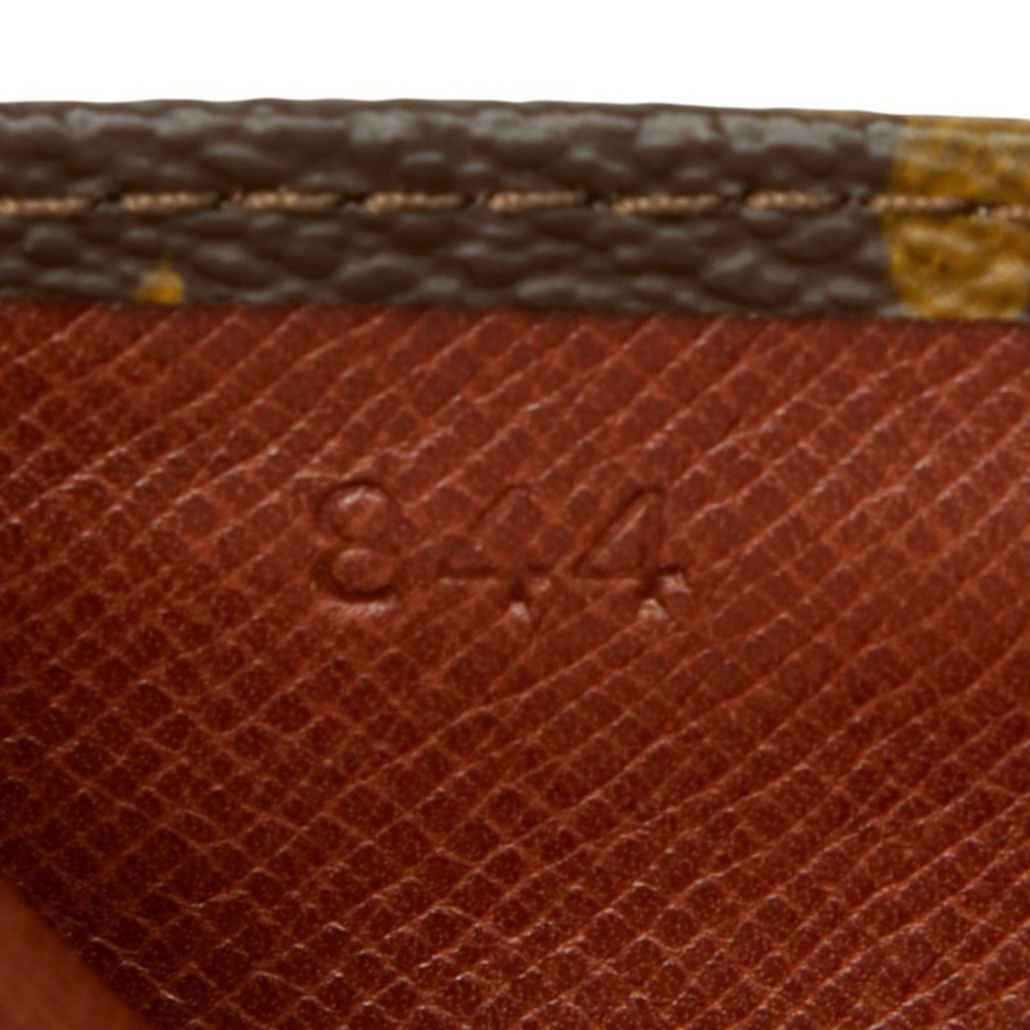 Louis Vuitton Monogram Pochette Lava 20 Second Bag Pouch M51935 Brown Leather