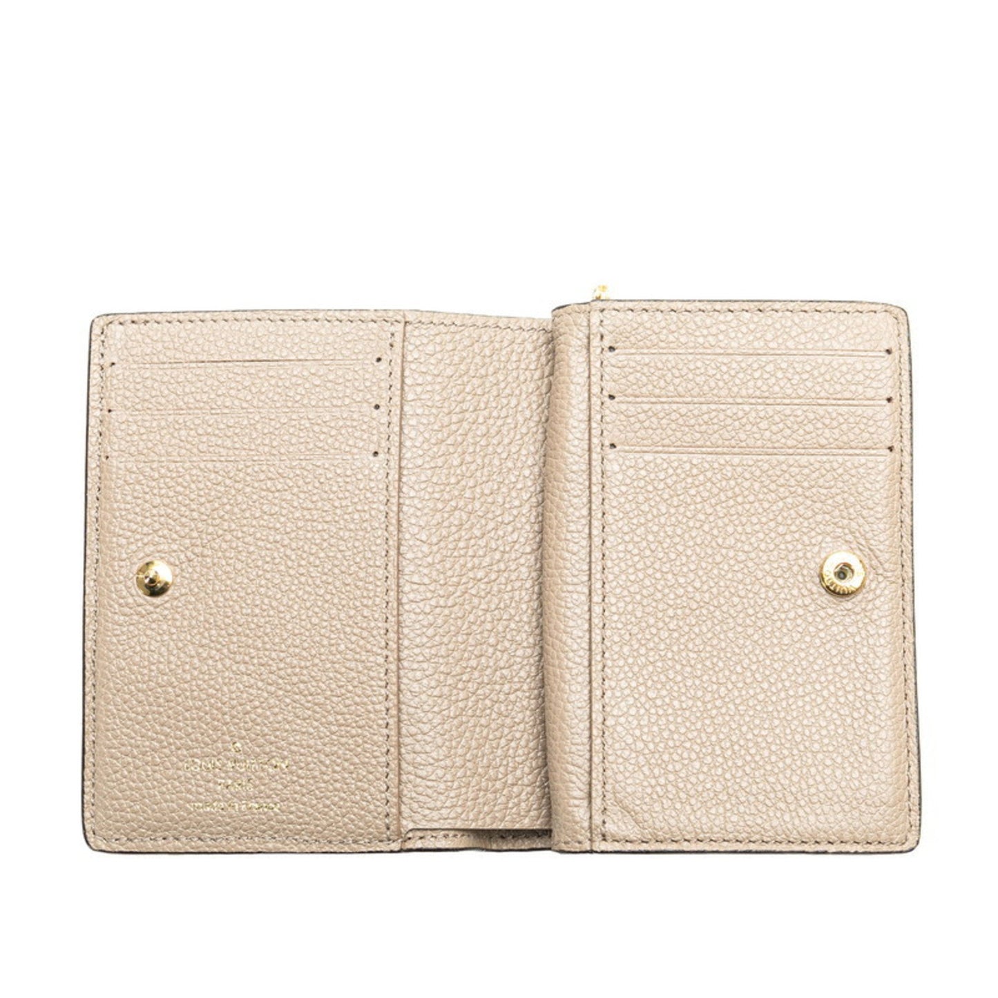 Louis Vuitton Monogram Empreinte Portefeuille Q Bi-Fold Wallet M80152 Tourterelle Beige Leather