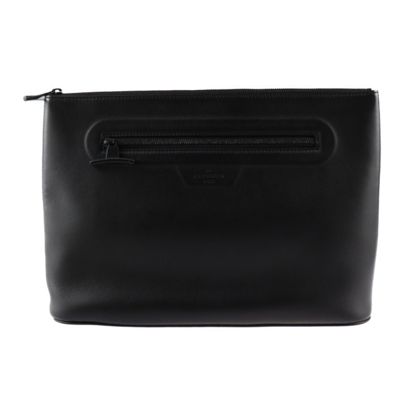 Louis Vuitton Louis Vuitton Pochette Cosmos Dark Infinity Second Bag M63268 Leather Black Clutch