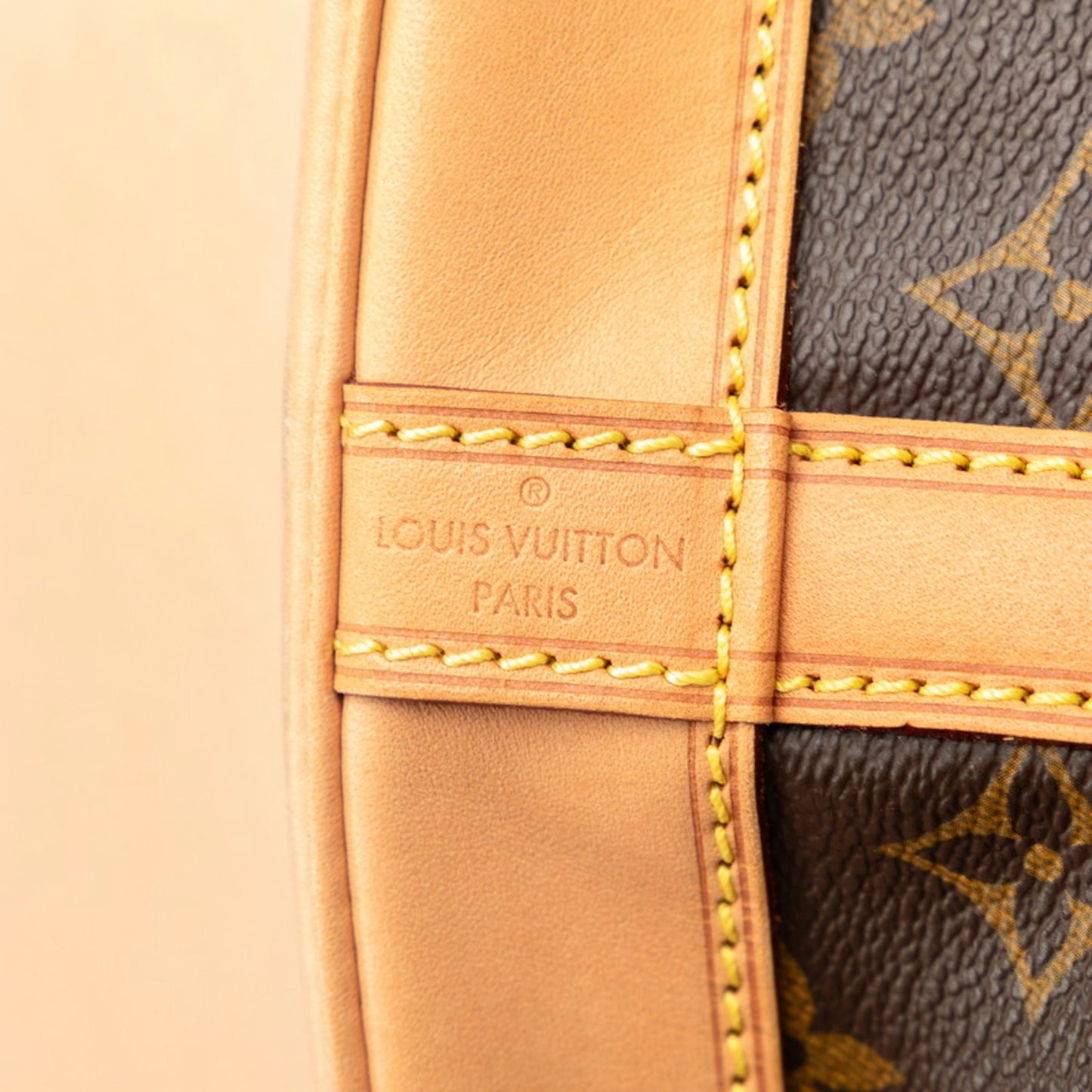 Louis Vuitton Monogram Noe Shoulder Bag M42224 Brown Pvc Leather