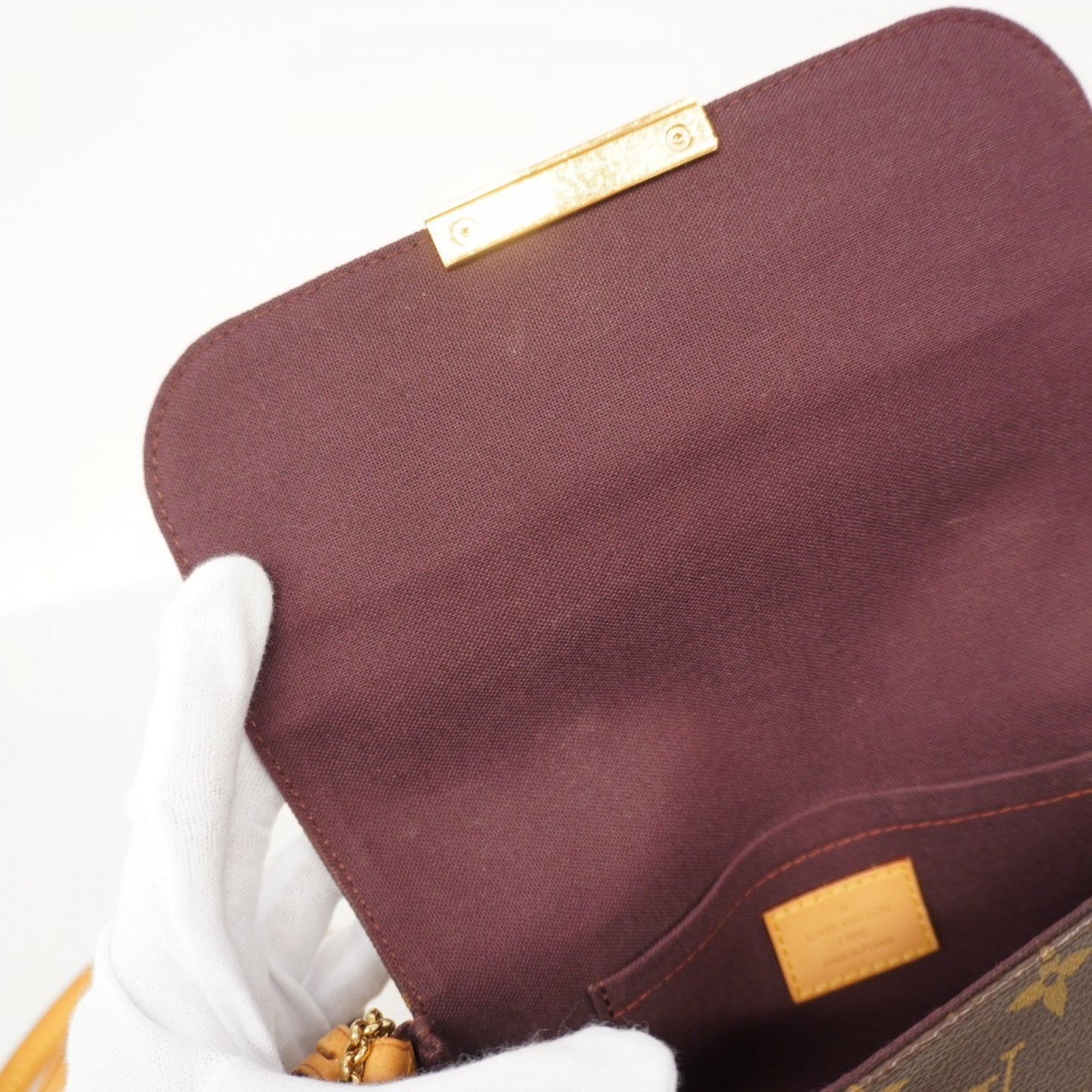 Louis Vuitton Monogram Favorite Pm Handbag M40717 Brown 2-Way Bag