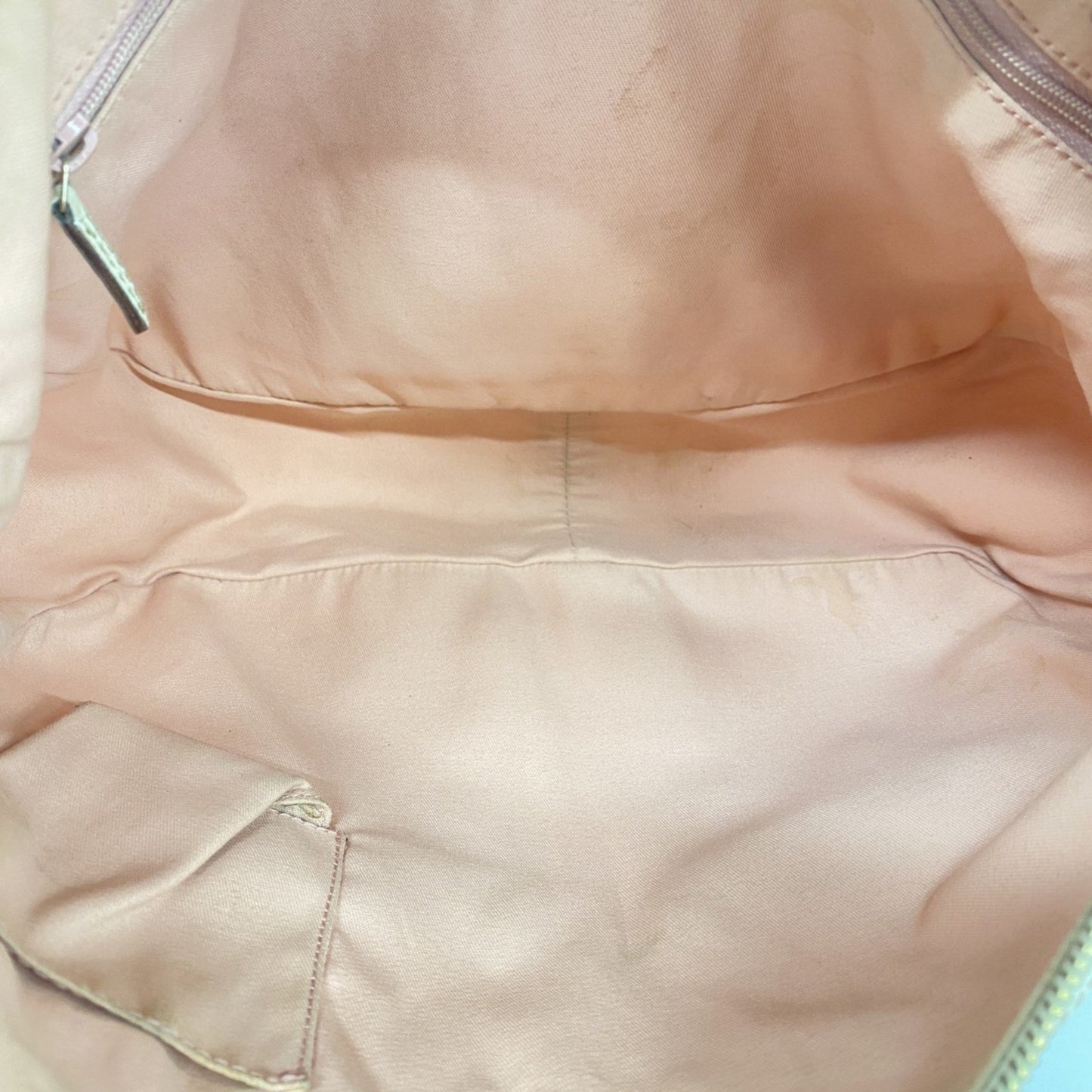Gucci Gg Canvas Abbey Shoulder Bag 153025 Pink White Silver Champagne