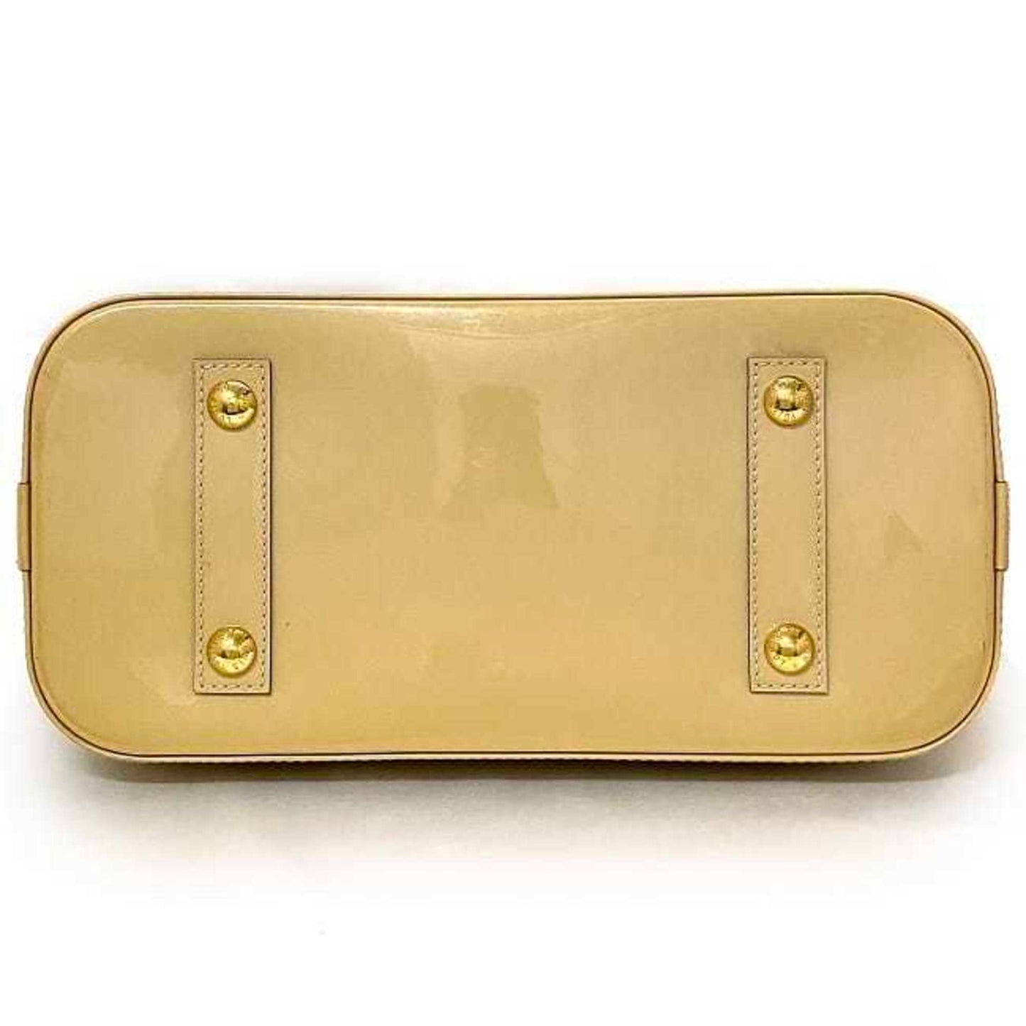 Louis Vuitton Handbag Alma Pm Yellow Monogram Vernis Citrine M90101 Patent Leather Fl4113 Louis