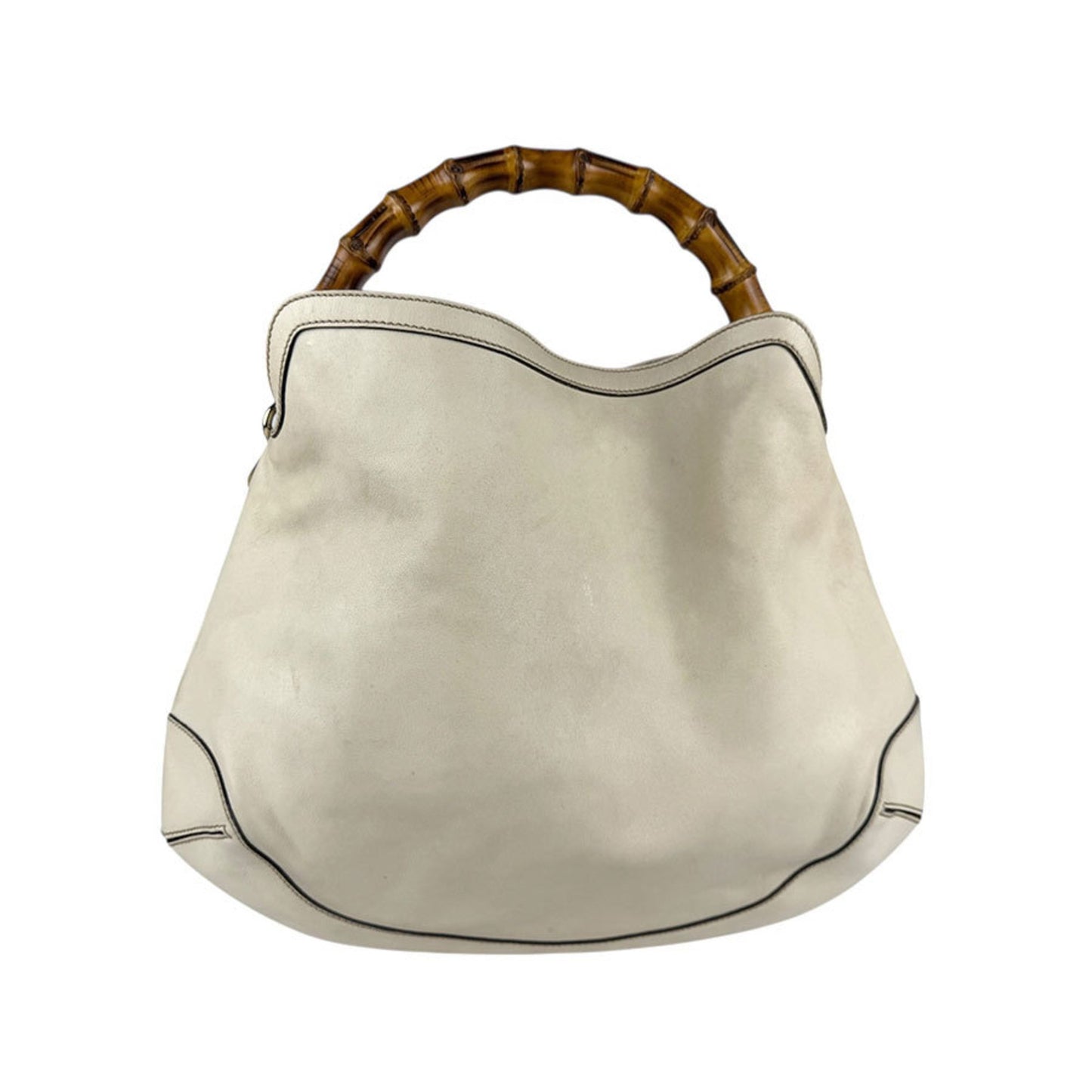Gucci Shoulder Bag Handbag Leather Ivory