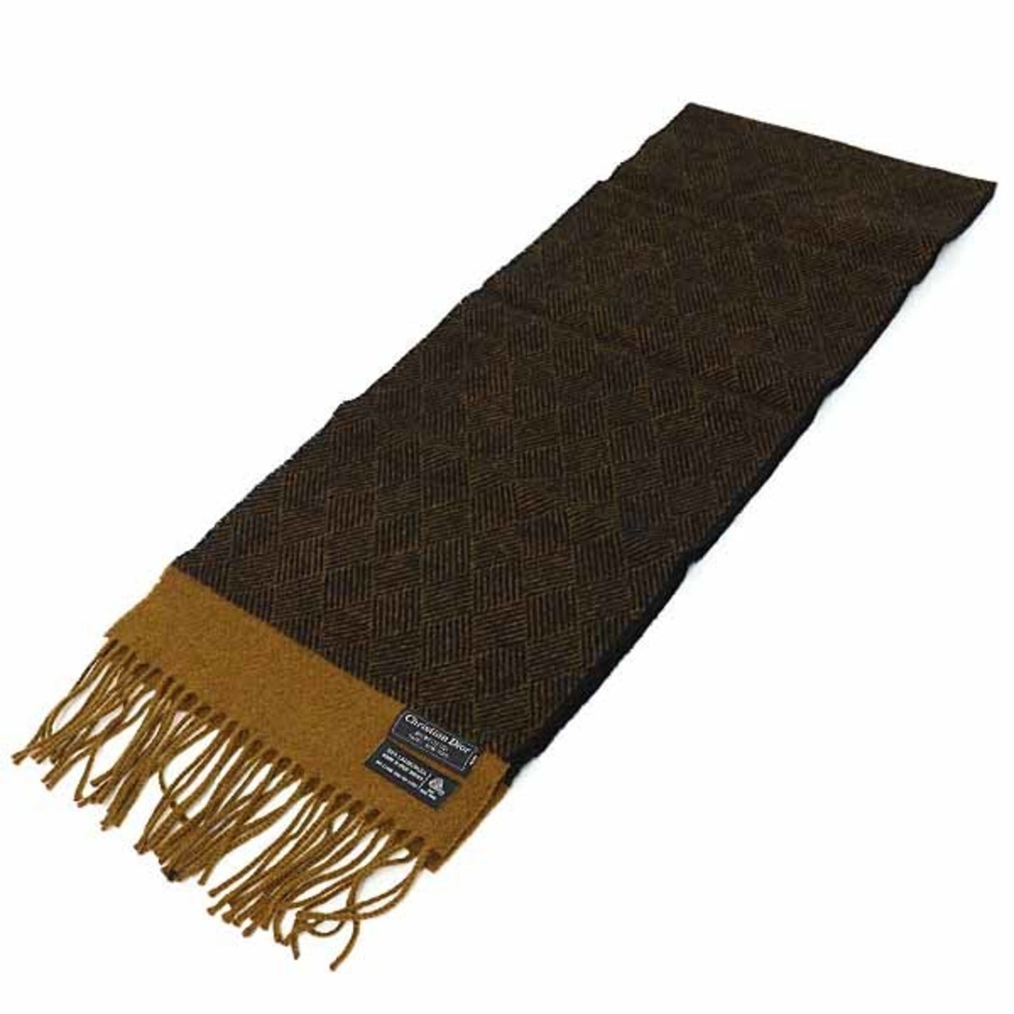 Christian Dior Monsieur Lambswool Scarf In Black