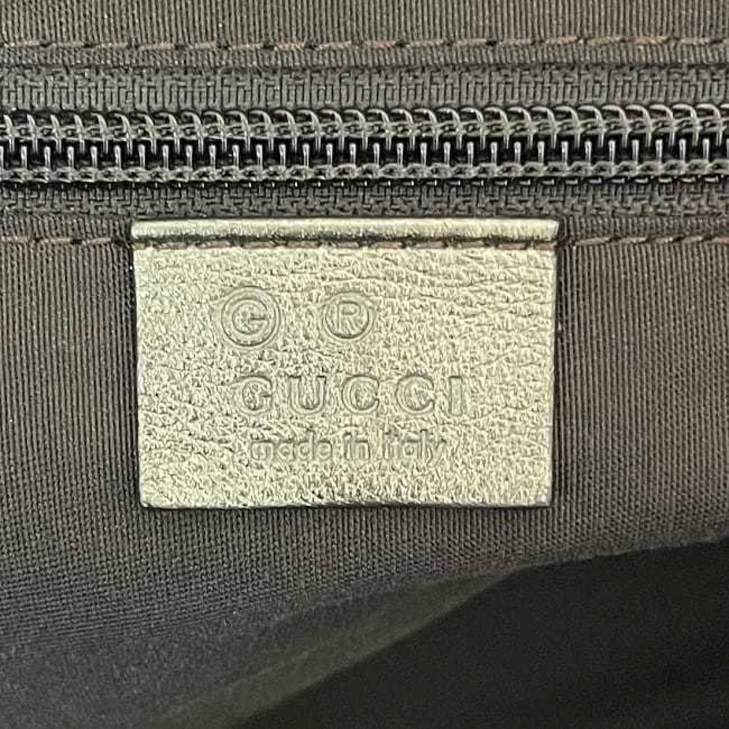 Gucci Tote Bag Ec-23661 White Beige Khaki Shimmer Line 289626 Pvc Leather 498879 Gucci