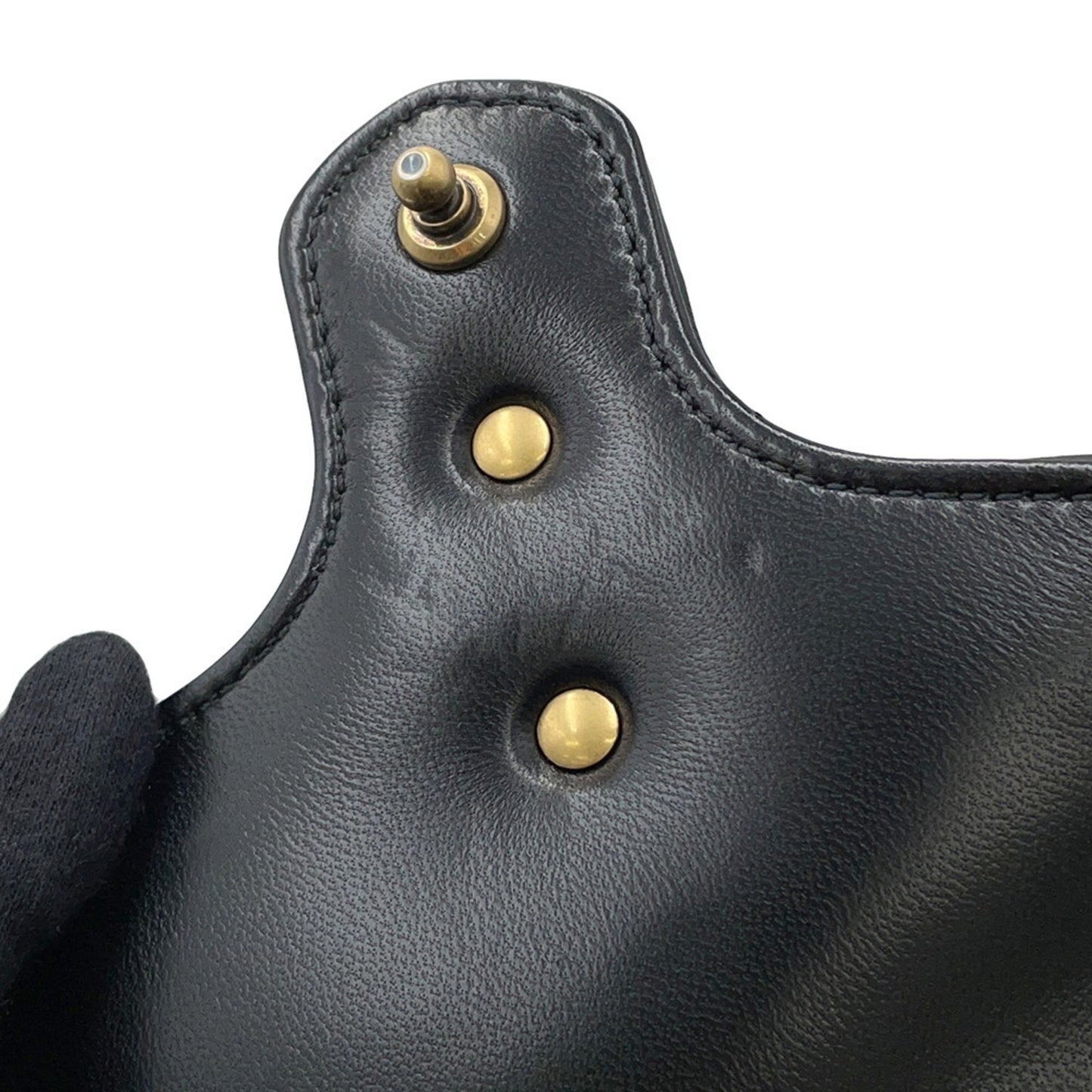 Gucci Gg Marmont Mini Backpack In Leather (777253) - Black