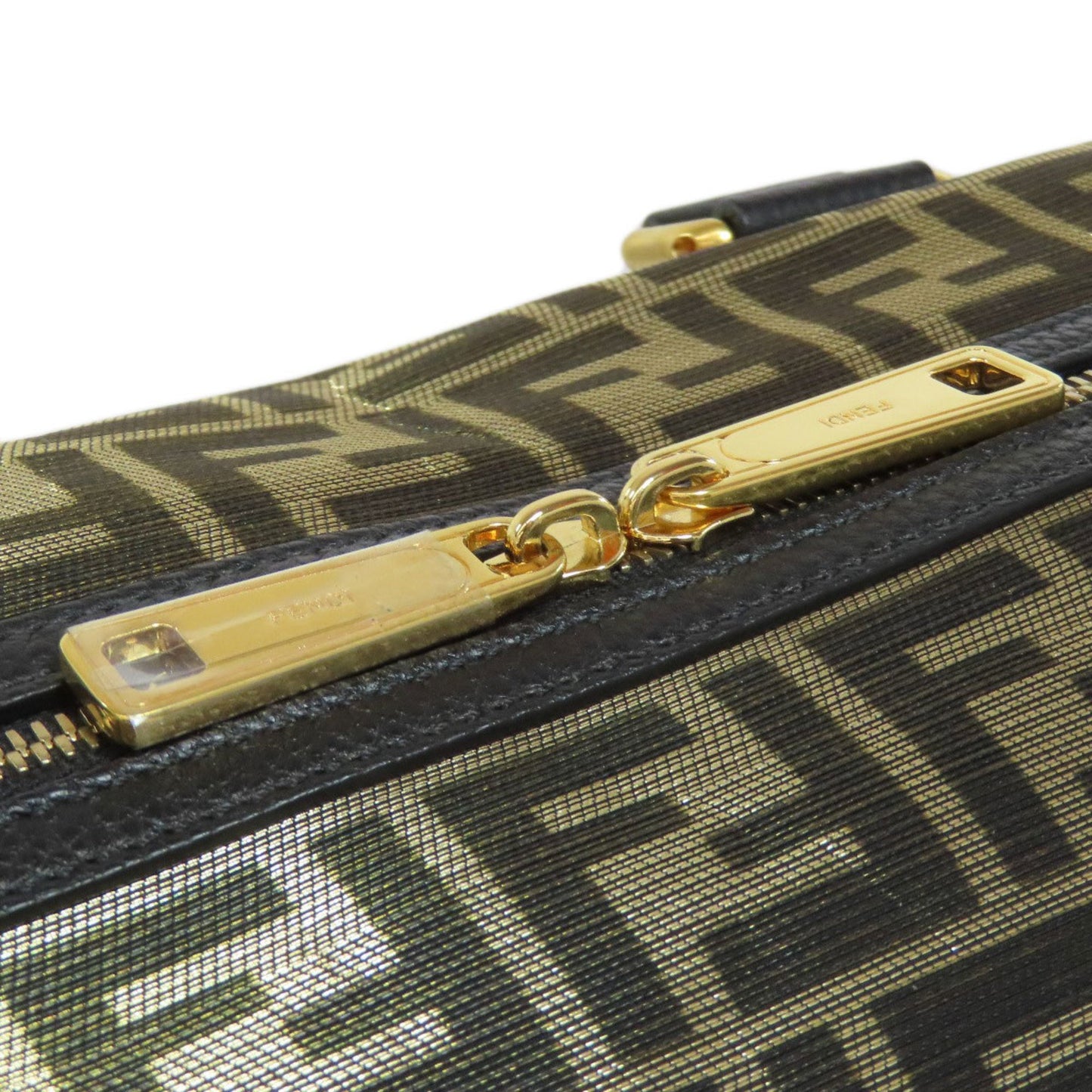 Fendi Zucca Pattern 2-Way Boston Bag Pvc