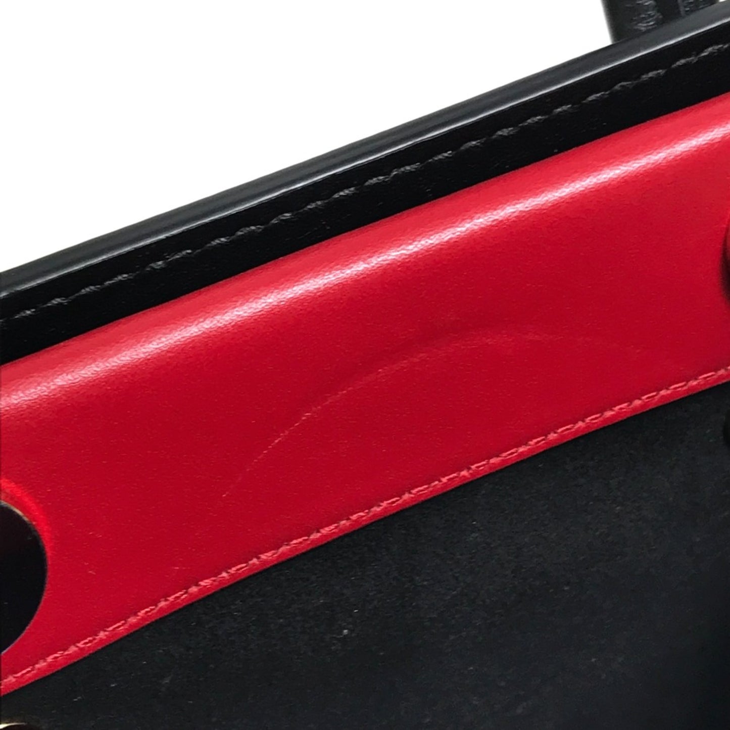 Dolce&Gabbana Dot Pattern Bag Mini Shoulder Bag Hand Bag White X Black X Red