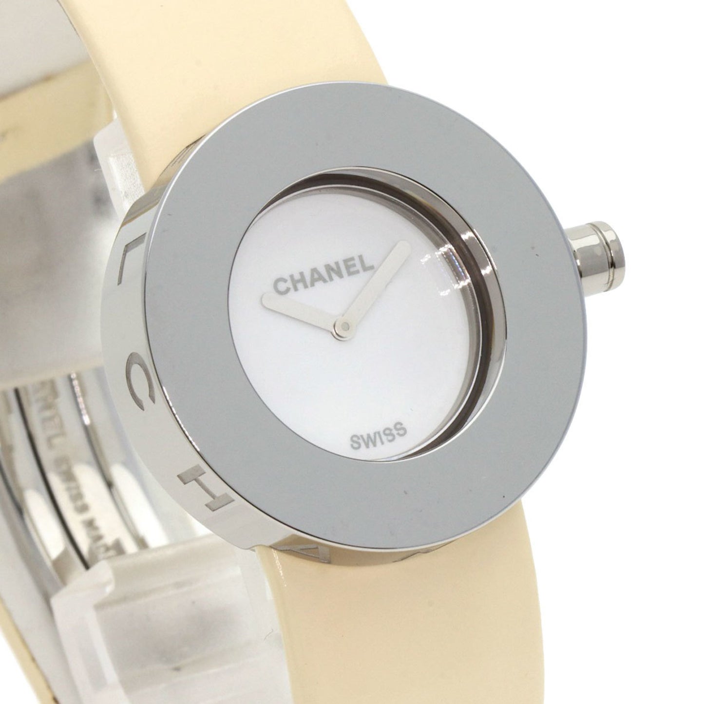 Chanel H0580 La Ronde Watch Stainless Steel Leather