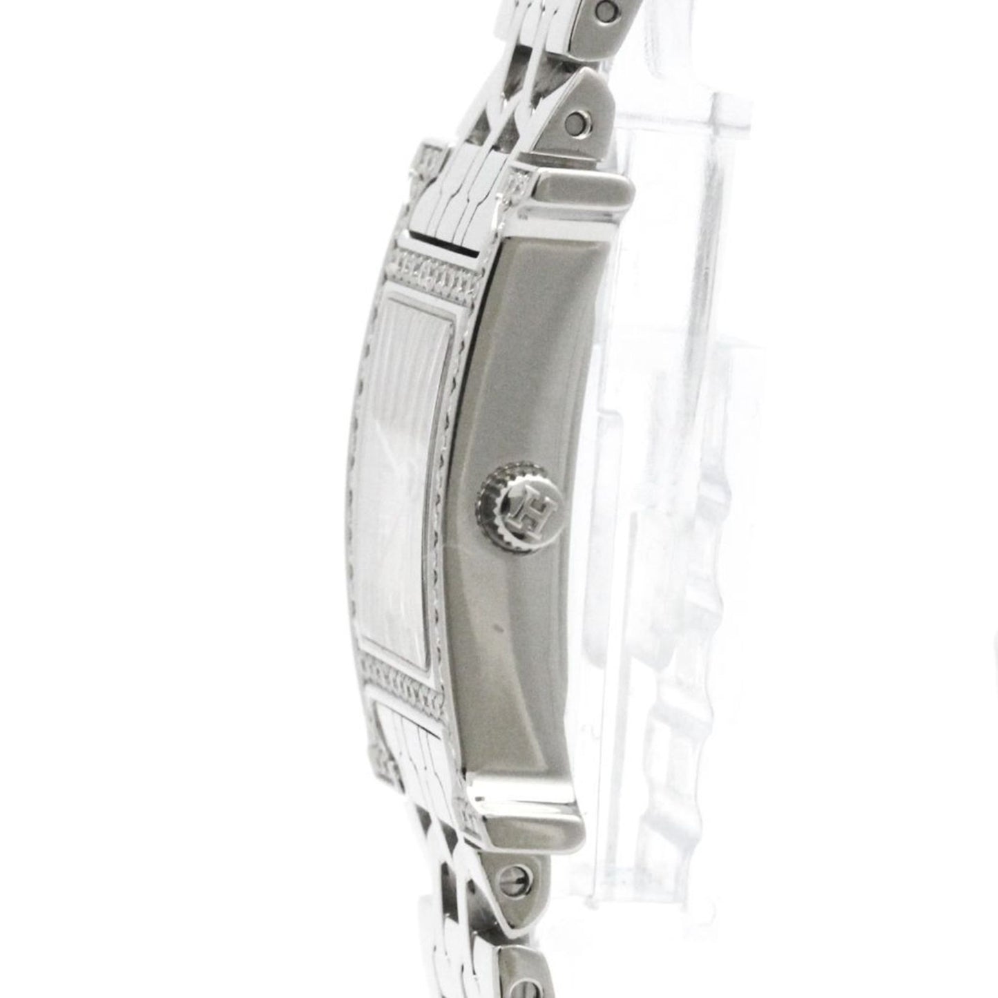 Hermes H Watch Diamond Steel Quartz