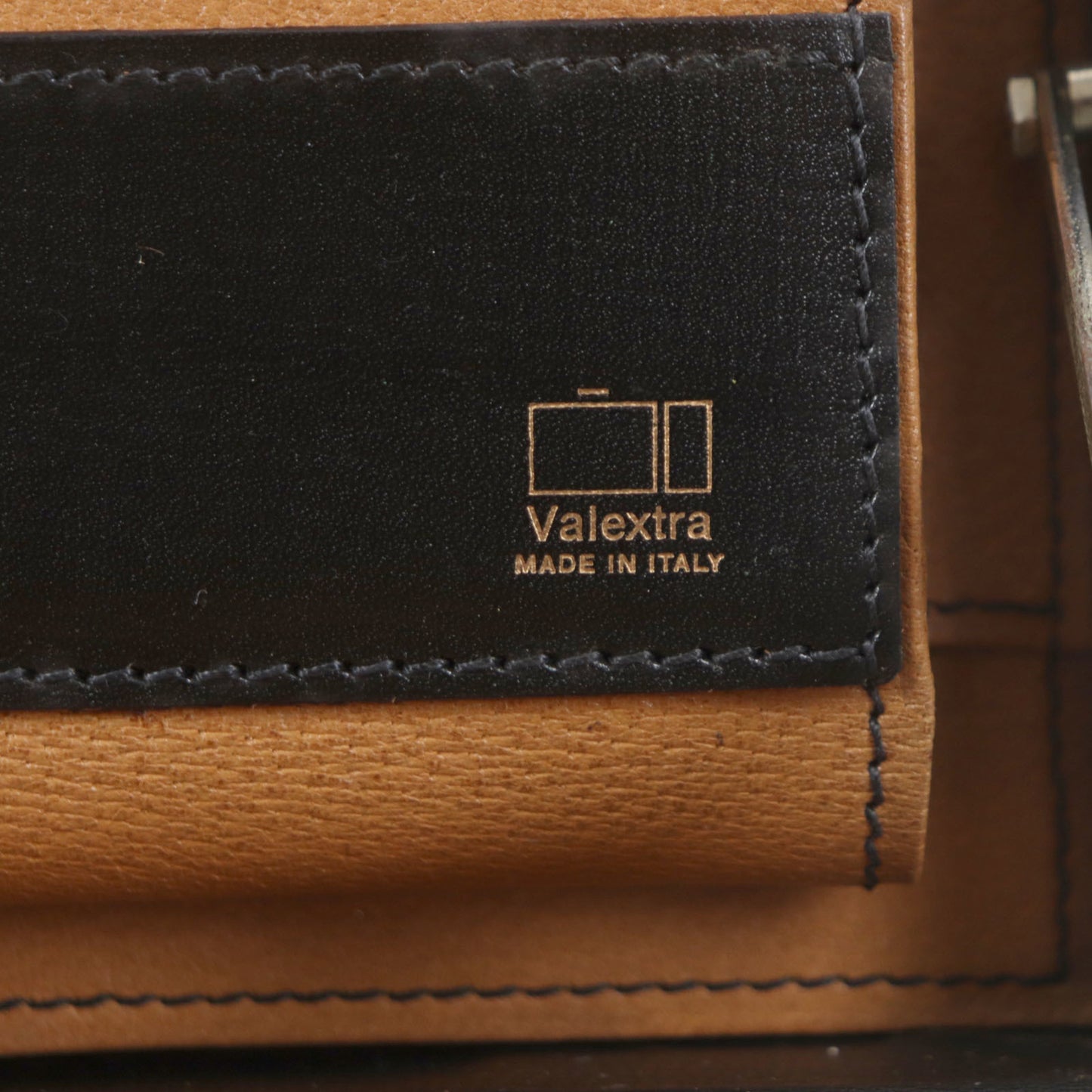 Valextra Vintage Rare Dial Lock Attache Case In Gray Elephant Leather With Dust Bag