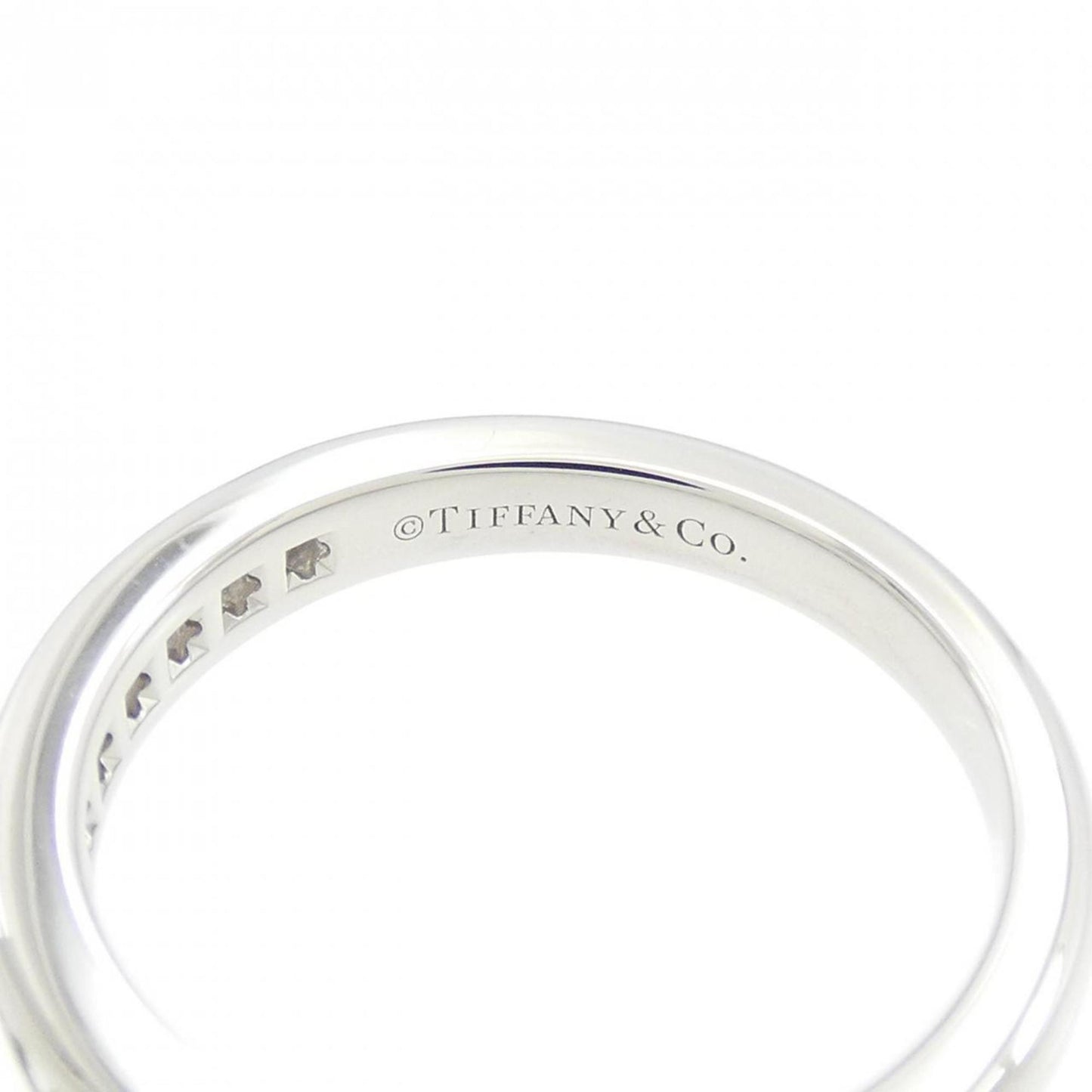 Tiffany Half Circle Channel Setting Ring