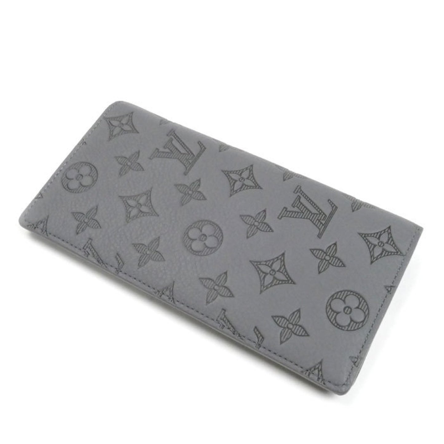 Louis Vuitton Louis Vuitton Portefeuille Brazza Long Wallet Monogram Shadow Gray M81335